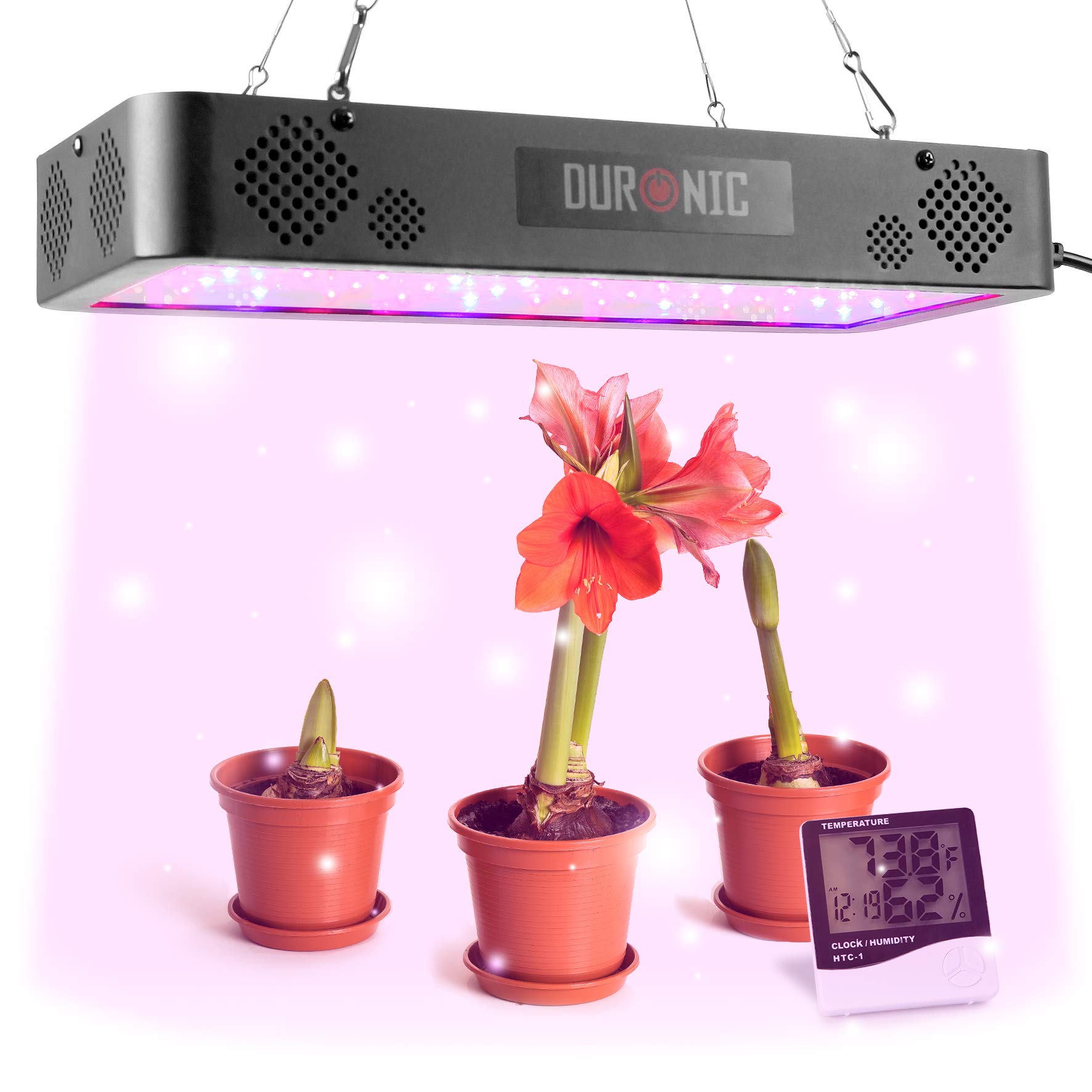 Duronic Hydroponic Growing System Glh60 Led Hanging Grow Light Systems Seed Germination Kit Indoor Garden For 7 Plants Herbs Seeds from B&Q