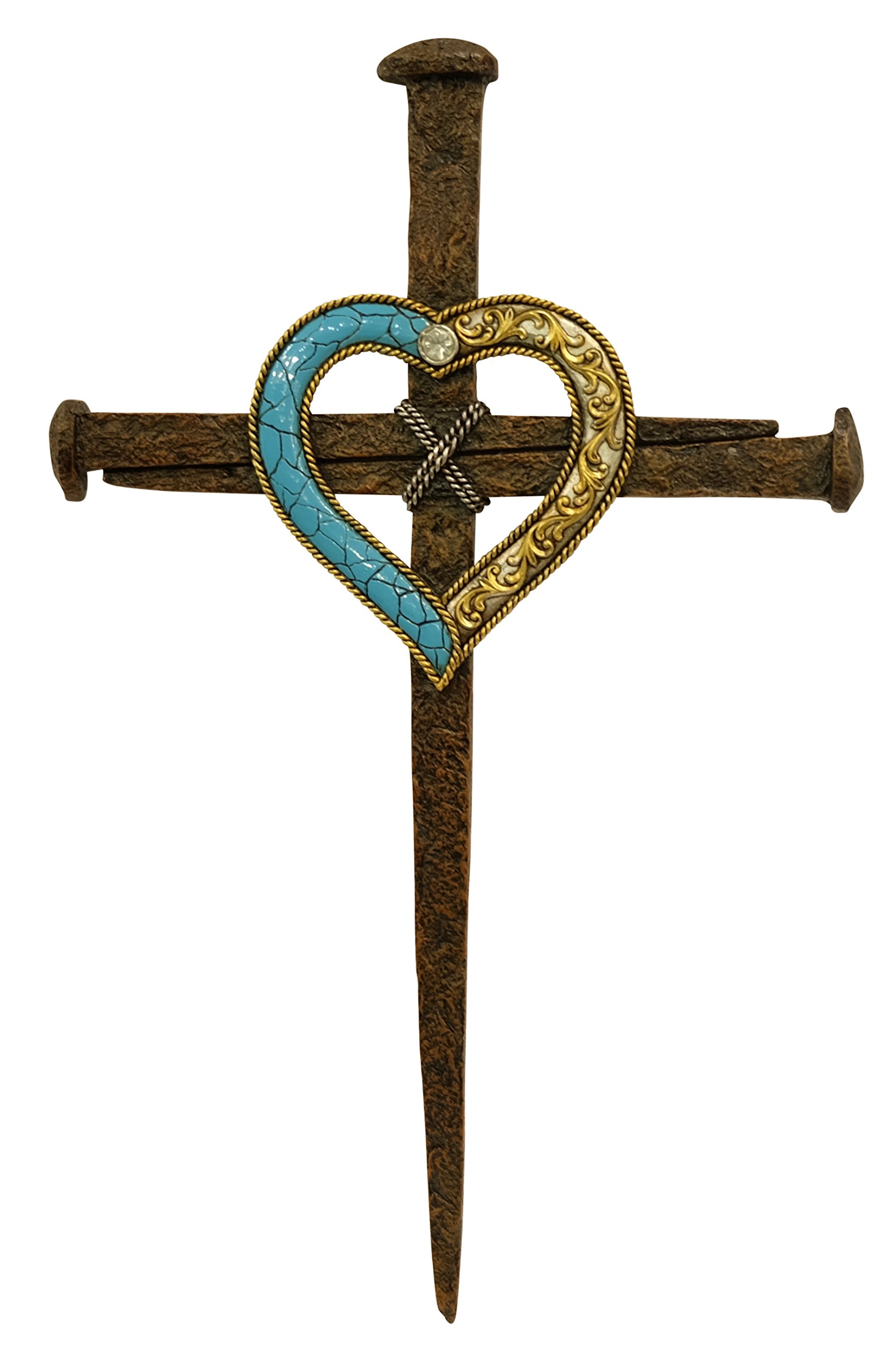 LL Home Nail Heart Hanging Cross