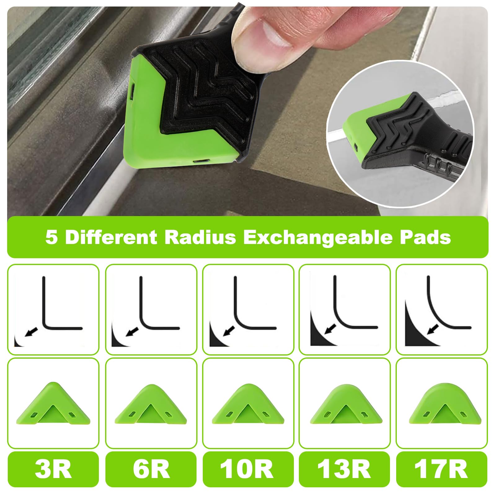 Strumenti per Calafataggio Silicone Kit 5 in 1, Raschietto e Spatola per Sigillante, Rimozione per Finestra