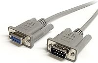 Vista 6 de StarTech.com 2m Cable serial DB9 RS232 negro - Cable de extensión DB9 RS232 serial - Cable de macho a hembra (MXT1002MBK), 6.6 pies / 2m