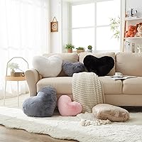 Vista 7 de YRXRUS Almohadas de corazón, almohada en forma de corazón, almohada blanca con forma de corazón para regalos, almohadas con forma para ella, niños