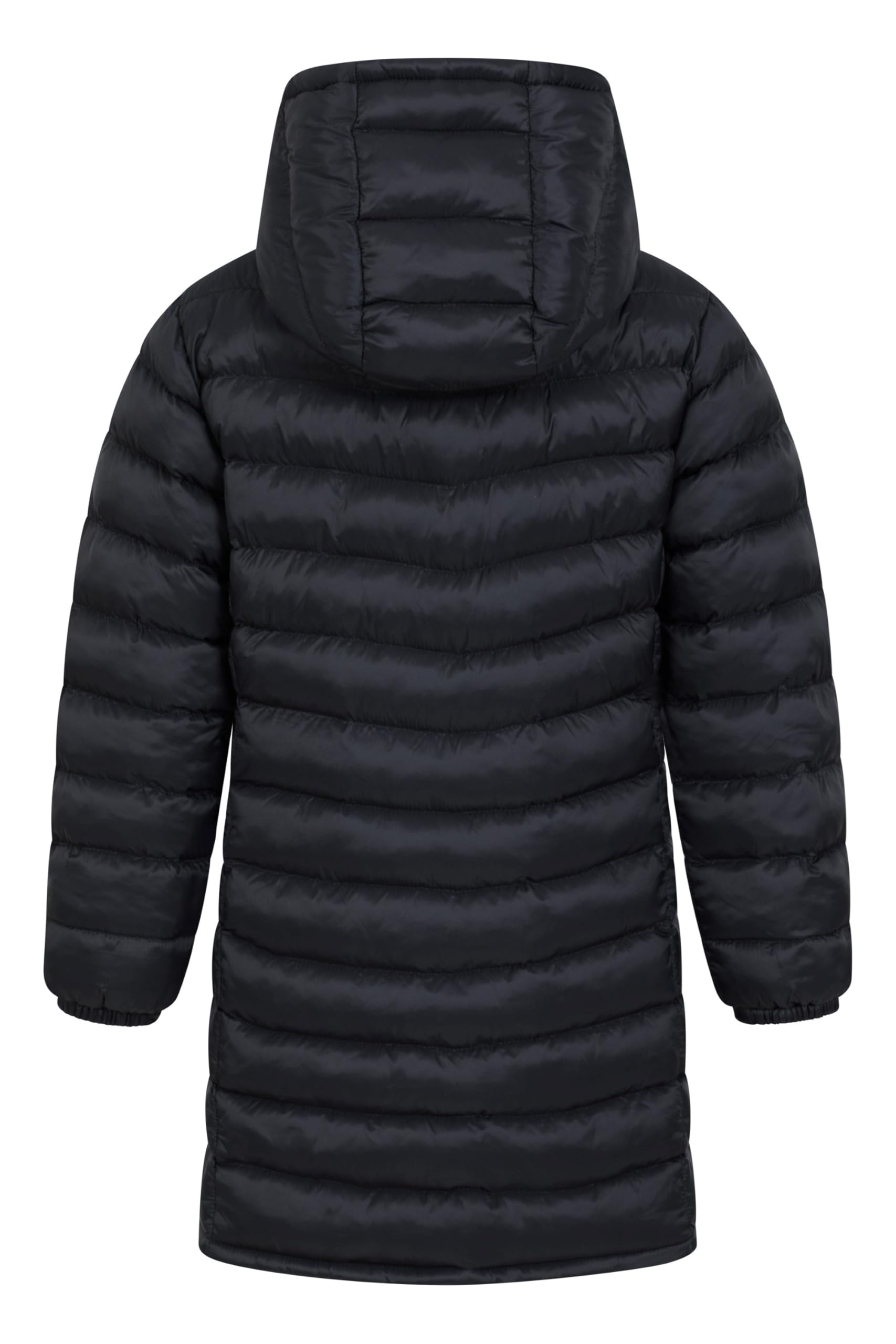 Mountain Warehouse Doudoune rembourrée Longue Florence pour Enfant - Capuche, Manteau léger, Doux, Chaud et isolé - pour Voyage et activités extérieures en Hiver
