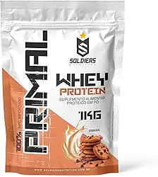 Whey Protein Primal 1Kg - Importado - Soldiers Nutrition Sabor:Cookies