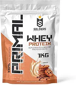 Whey Protein Primal 1Kg - Importado - Soldiers Nutrition Sabor:Cookies
