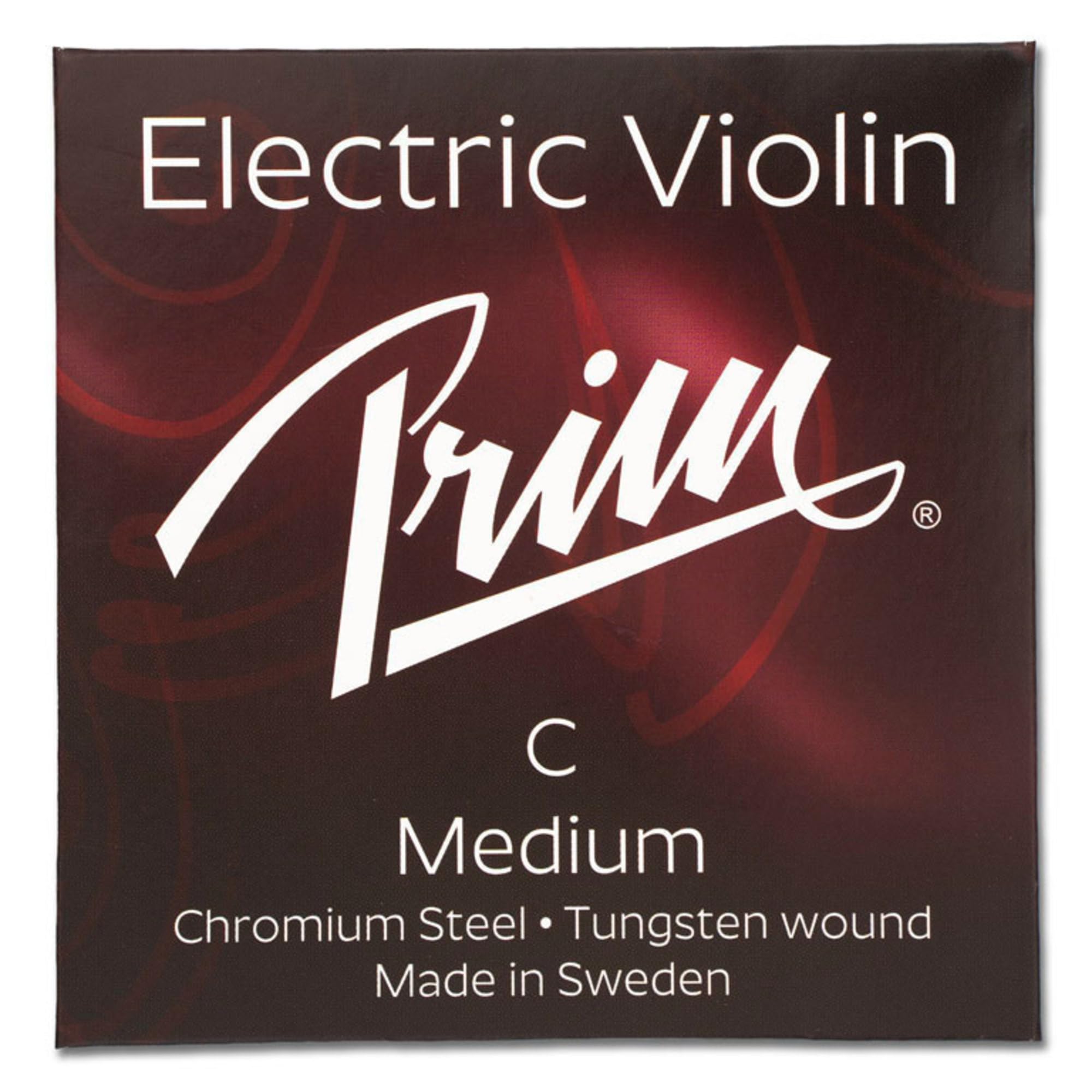 Prim Violin String, C-String Medium Single String for Classical and Electric Violins, Steel Core Tungsten-Stainless Steel Winding, 0.035"/0.90 mm