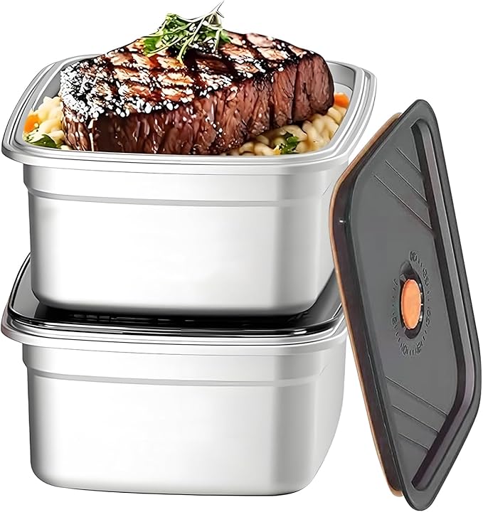 Gamexop 1.5L Stainless Steel Leak Proof Containers