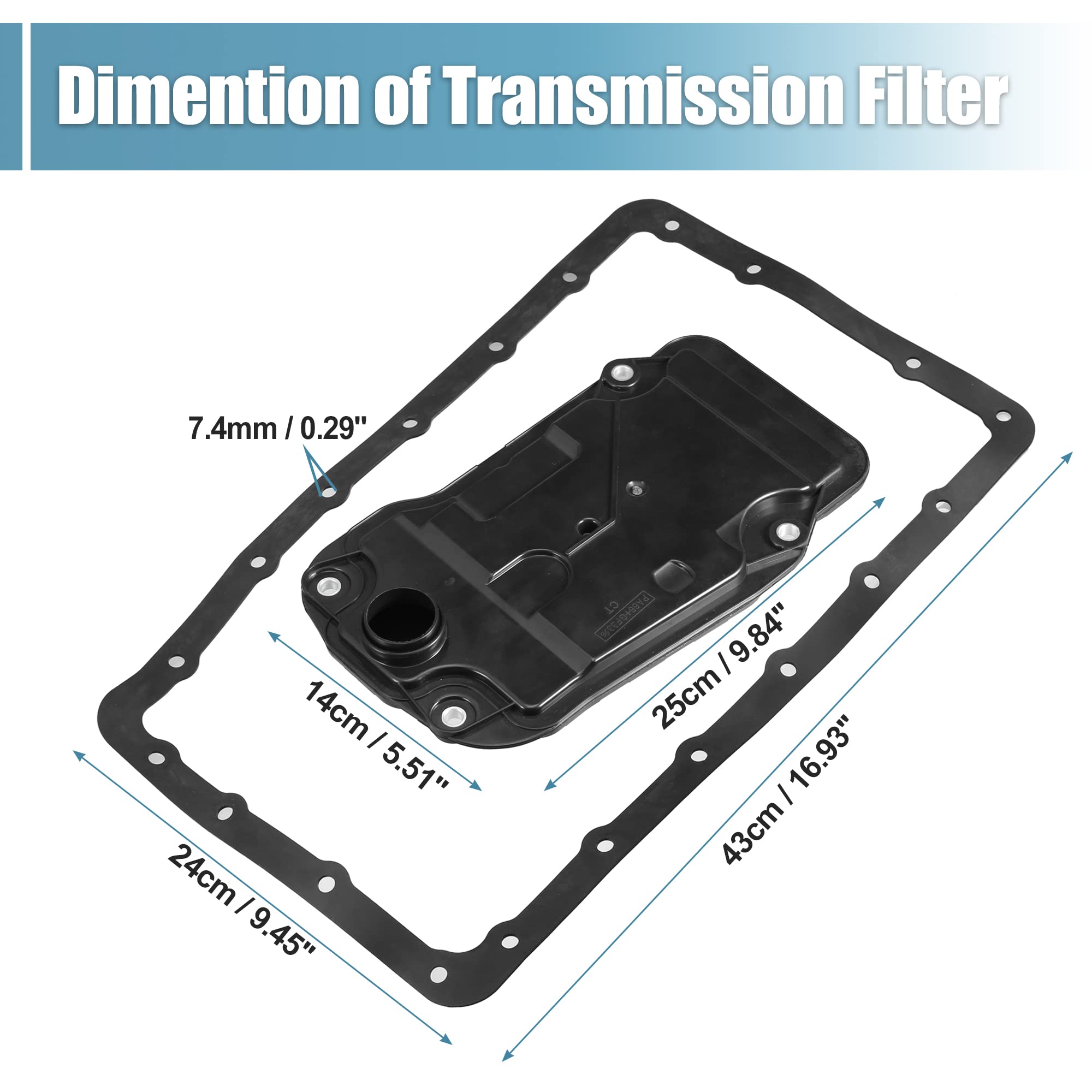 Amazon.com: X AUTOHAUX 1 Set Transmission Filter Oil Pan Gasket