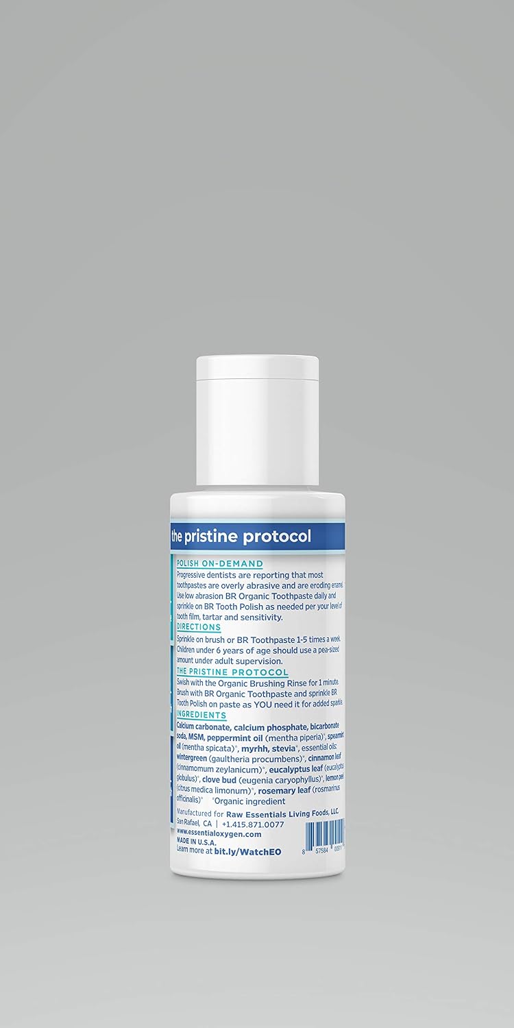 Essential Oxygen Pristine Protocol A 3-Step System (1. Rinse 2. Brush 3. Polish) for Your Best Smile Ever, 3 Count, Combo Pack