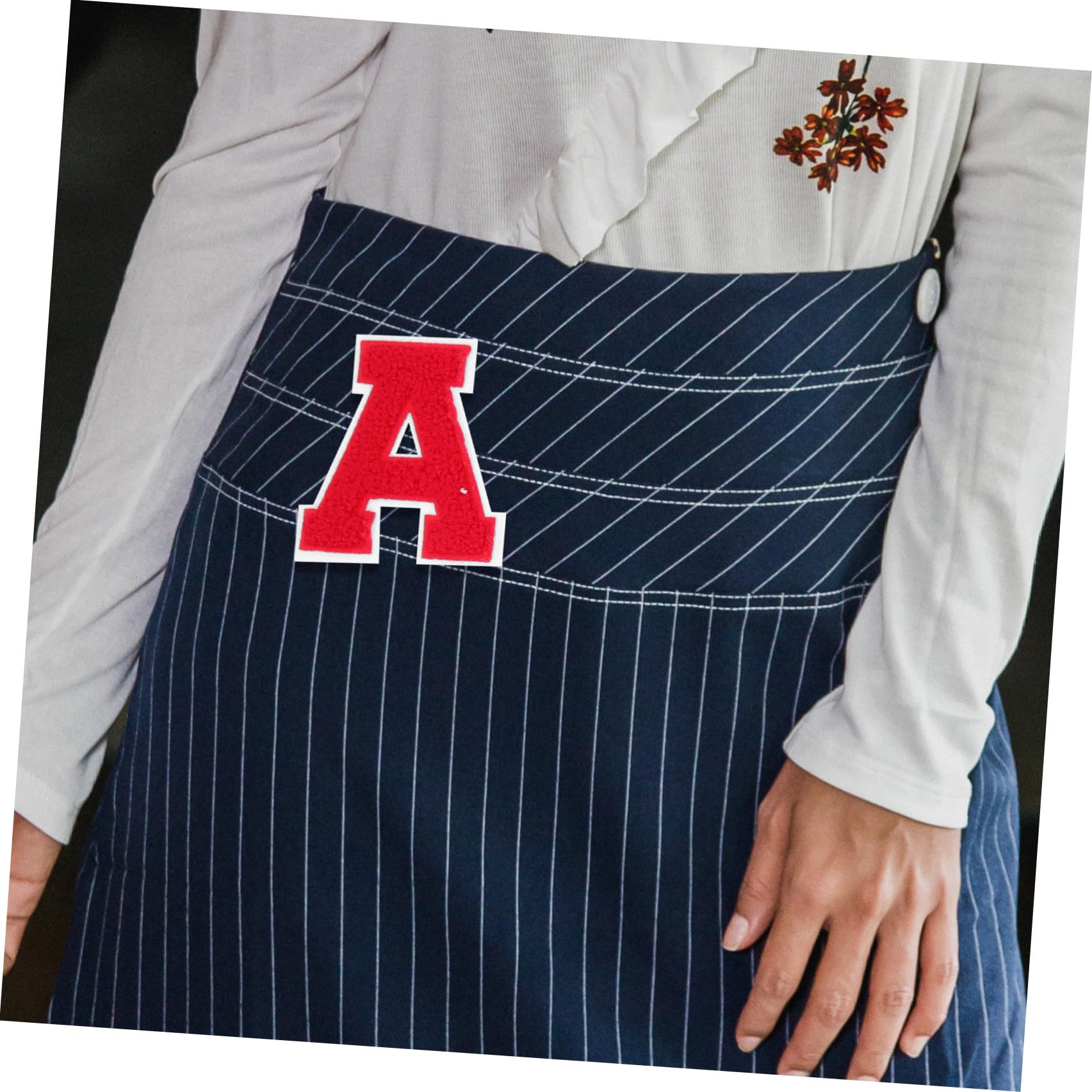 Artibetter Parches De Logotipo Bordados Con Letras Para Ropa Parches De Chenilla Para Coser Con Letras Parches Para Ropa Con Sombreros Chaquetas Adornos 26 piezas x 4