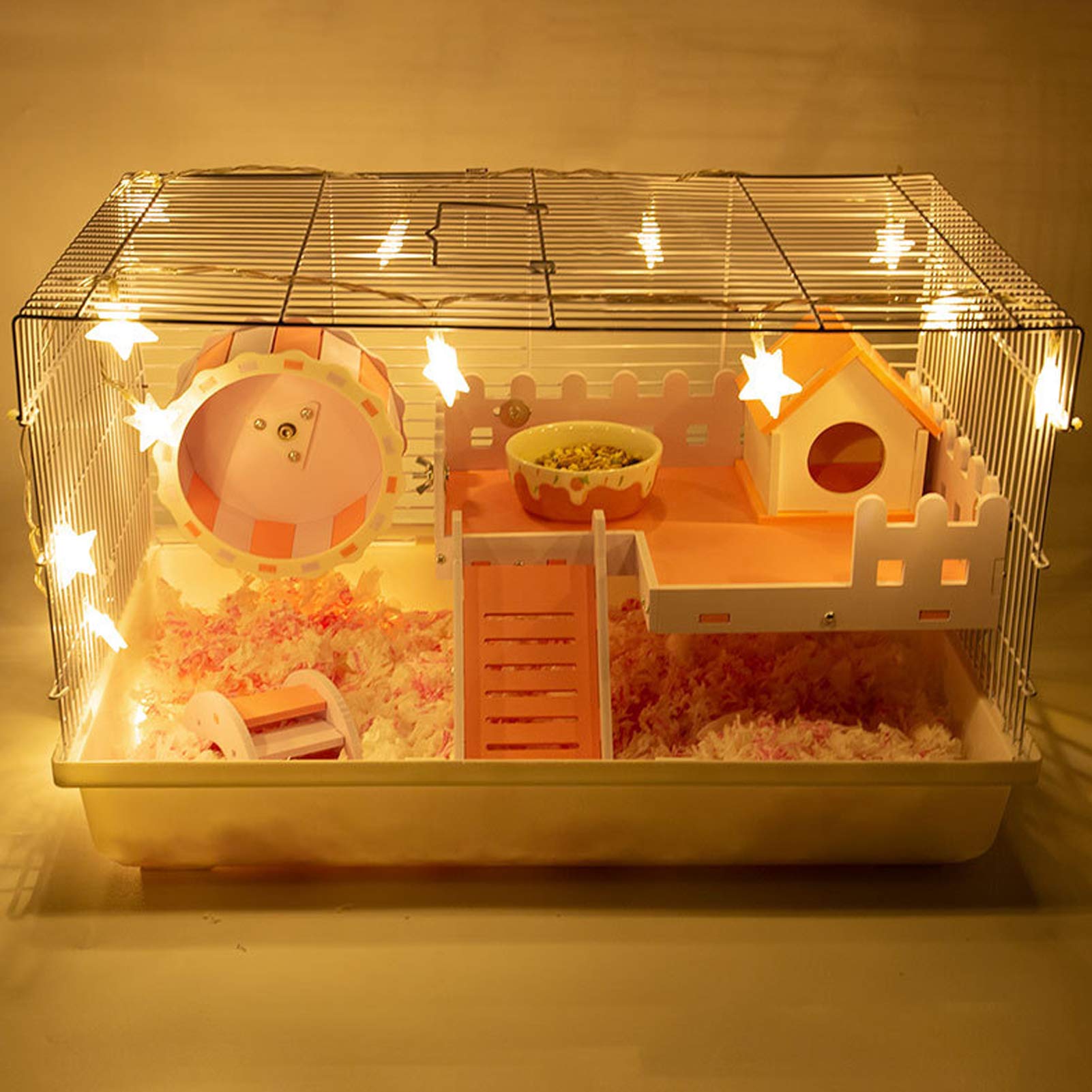 Amazon | ハムスターケージ 小動物ケージ 可愛い 贅沢セット 滑り止め