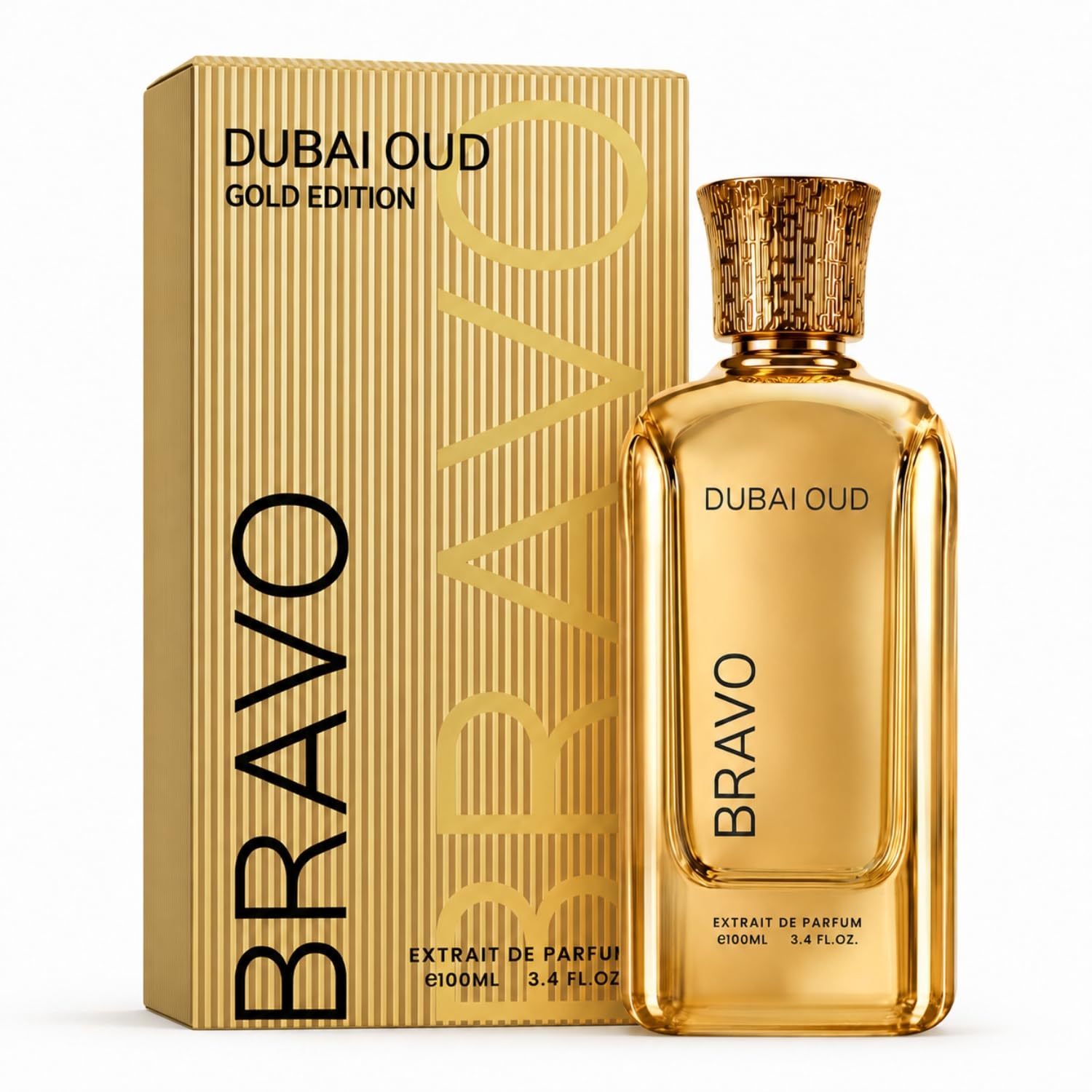Bravo Dubai Oud Extrait De Parfum | Oud, Saffron, Turkish Rose & Leather Notes | Arabian Luxury Long Lasting Fragrance | 100ml-image-48