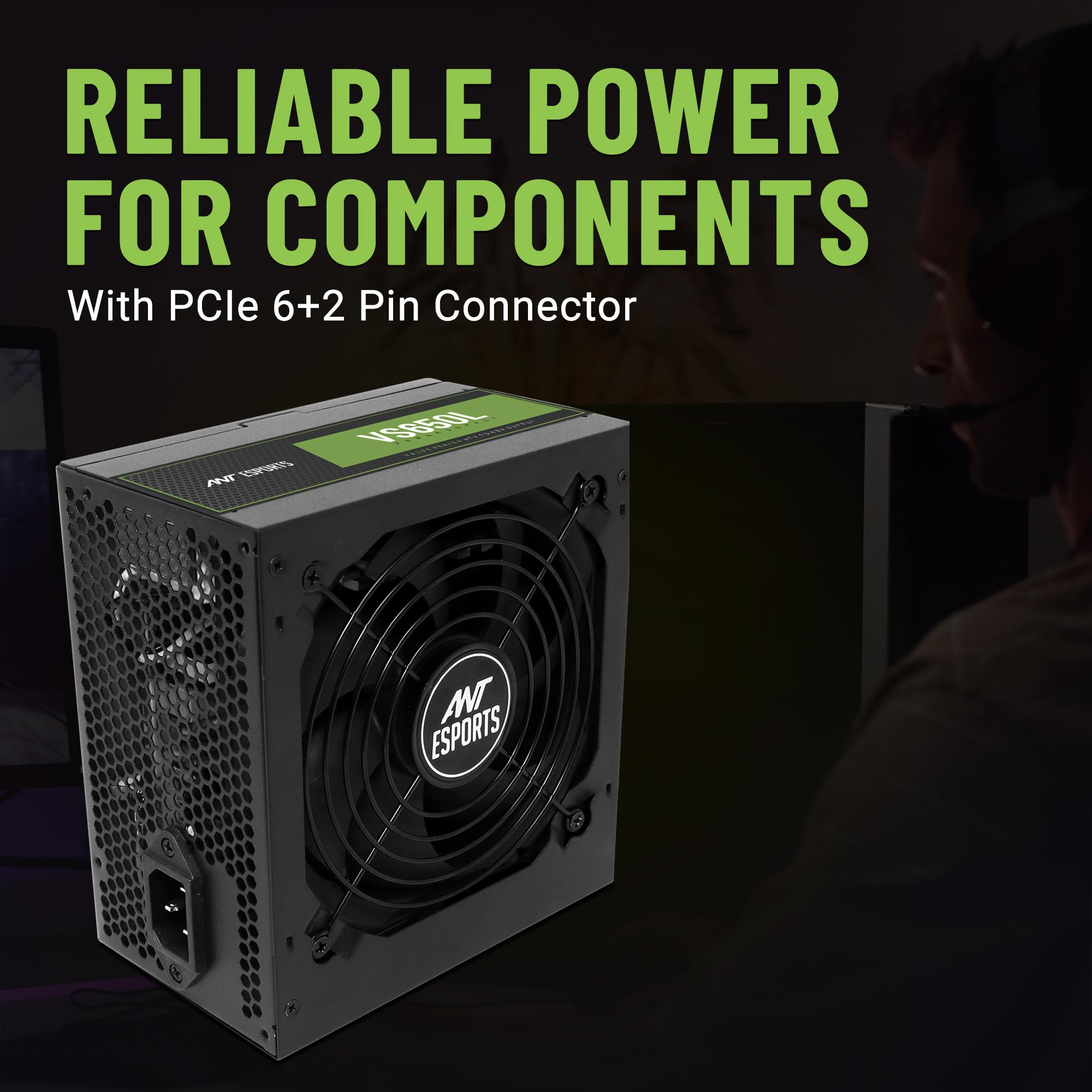 Ant Esports VS650L Gaming PSU - 650W Silent Power -4