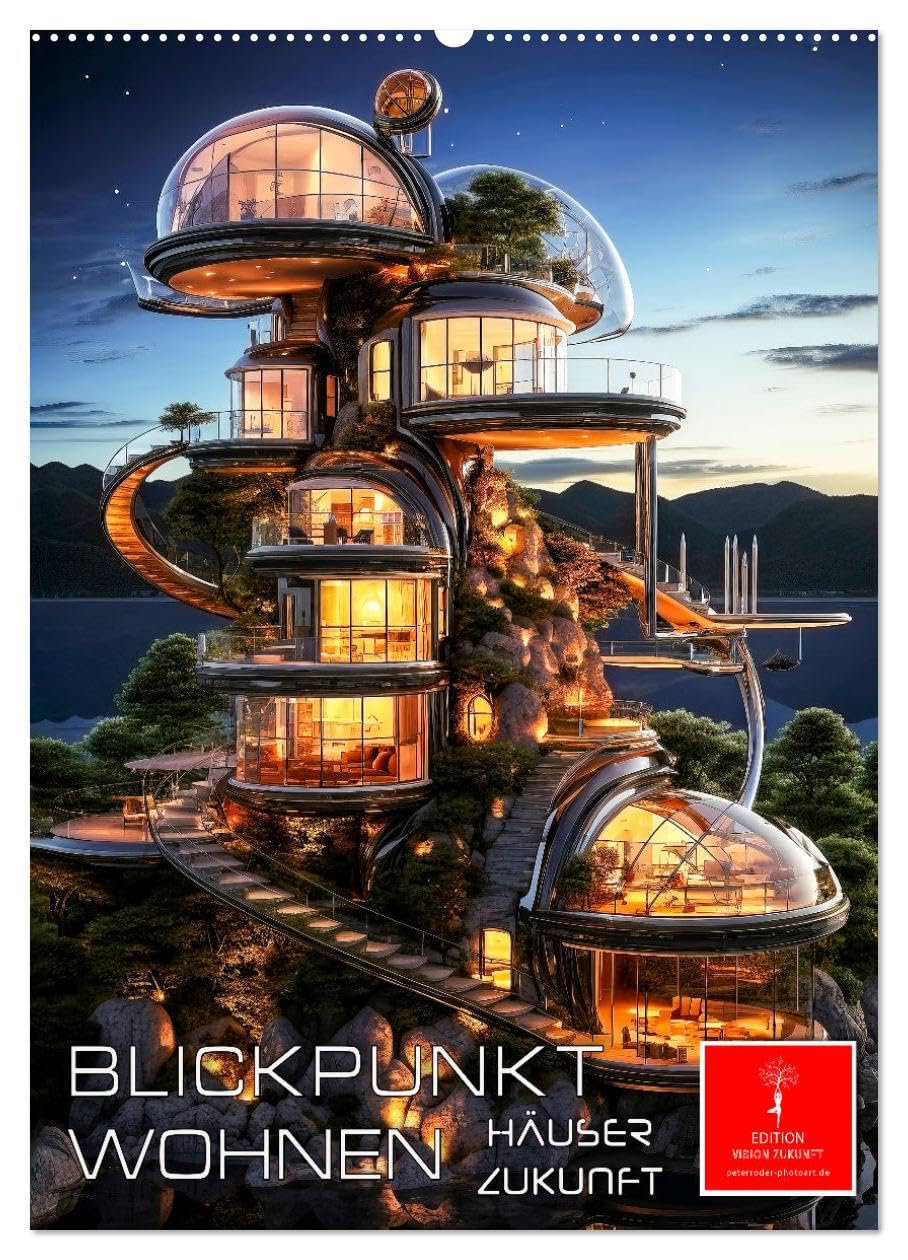 Blickpunkt Wohnen Häuser Zukunft (Wandkalender 2026 DIN A2 hoch), CALVENDO Monatskalender