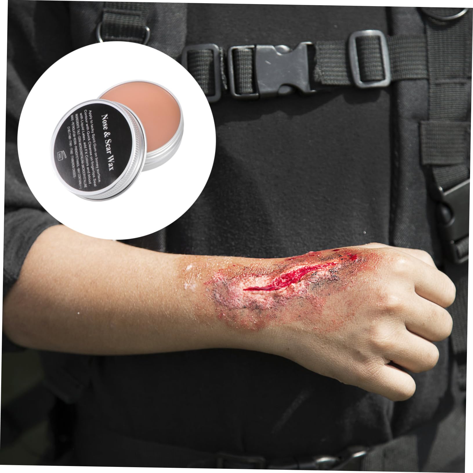 FRCOLOR 4 Pz Trucco Sangue Scab Cera Per Il Trucco Sangue Finto Per i Vestiti Kit Trucco Effetti Speciali Professionale Kit Trucco Cera Cicatrice Kit Di Ornamenti Viso Flusher