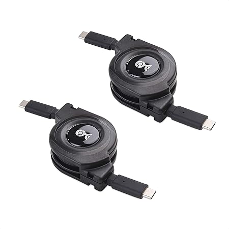 Amazon Co Jp Cable Matters Usb Type Cケーブル 巻き取り式 Usb Type C巻き取り充電ケーブル 高出力 3a 急速充電 2本セット 1m 巻き取り充電ケーブル 家電 カメラ