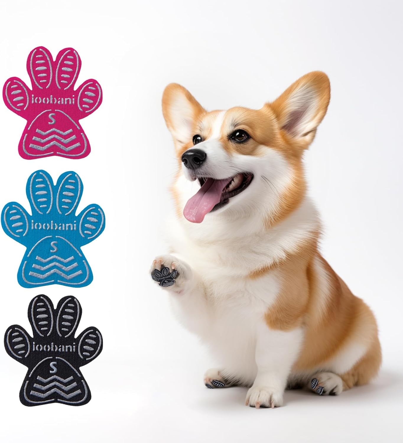 LOOBANI Dog AntiSlip Toe Grips, Paw Traction Pads for Dogs, Provides