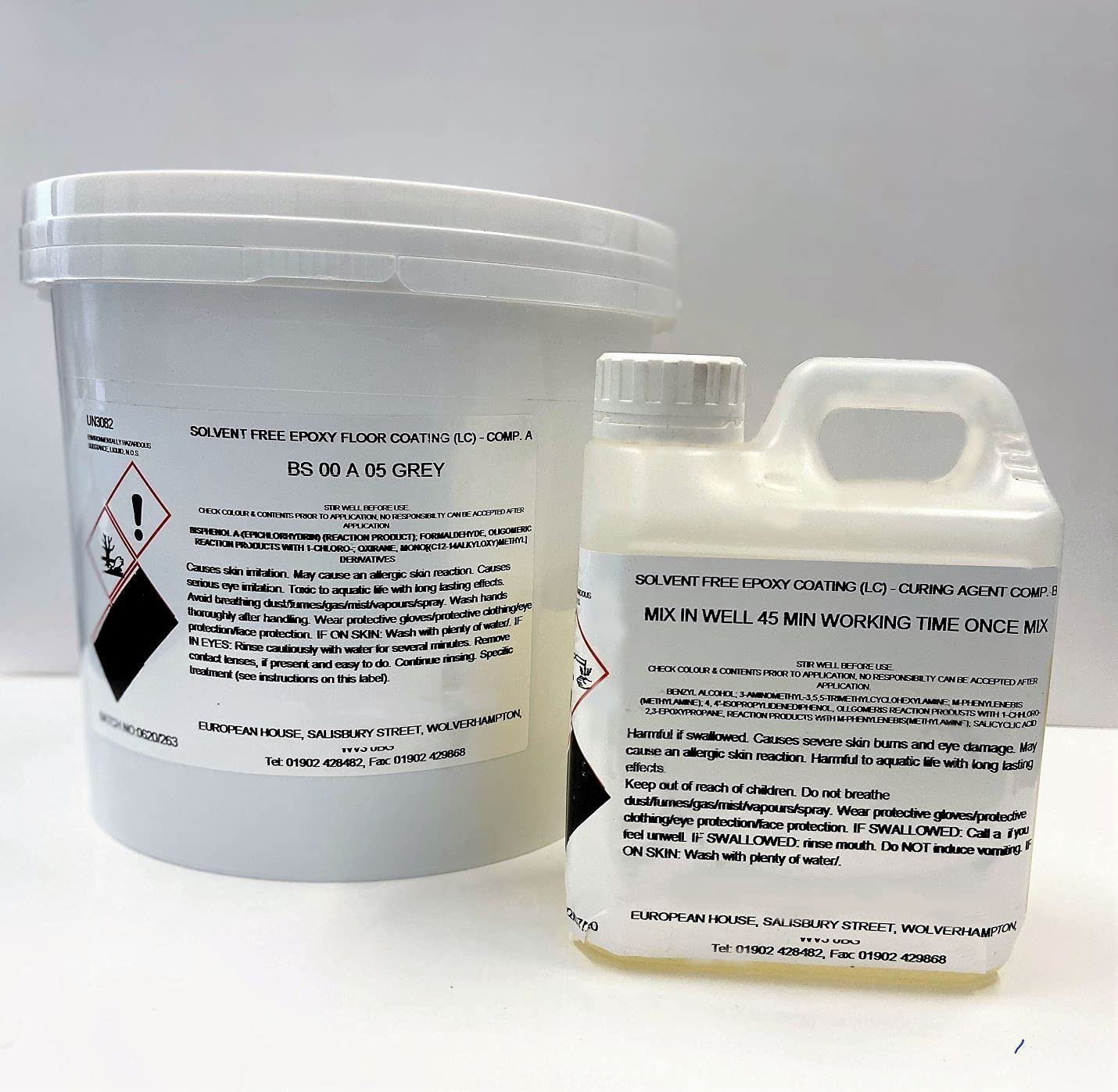 Buy TA Paints Concrete Floor Paint 100 Epoxy Resin 5 KG 00 A 05 Goosewing Light Grey Solvent