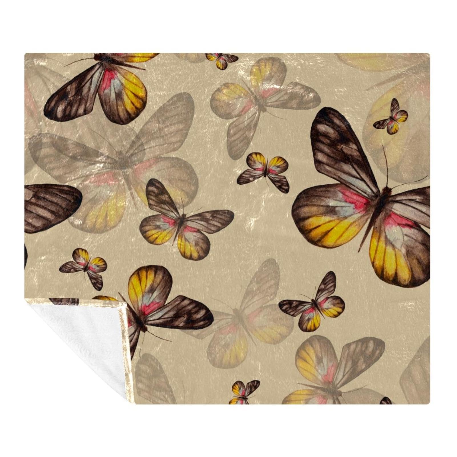 Couverture papillon douce un plaid polaire idéal à offrir aux enfants et adultes
