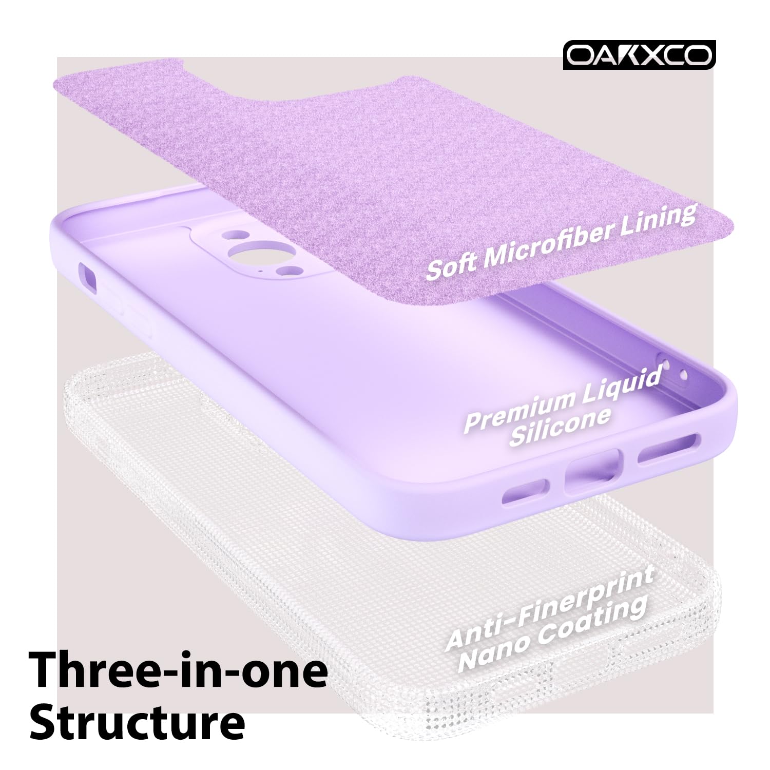 oakxco for iPhone 16 Pro Max Case Liquid Silicone, Soft Rubber Gel Elegant Aesthetic Basic Simple Cover, Cute Thin Slim TPU Matte Solid Color Plain Smooth Case for Women Girl, Light Pink — view 838