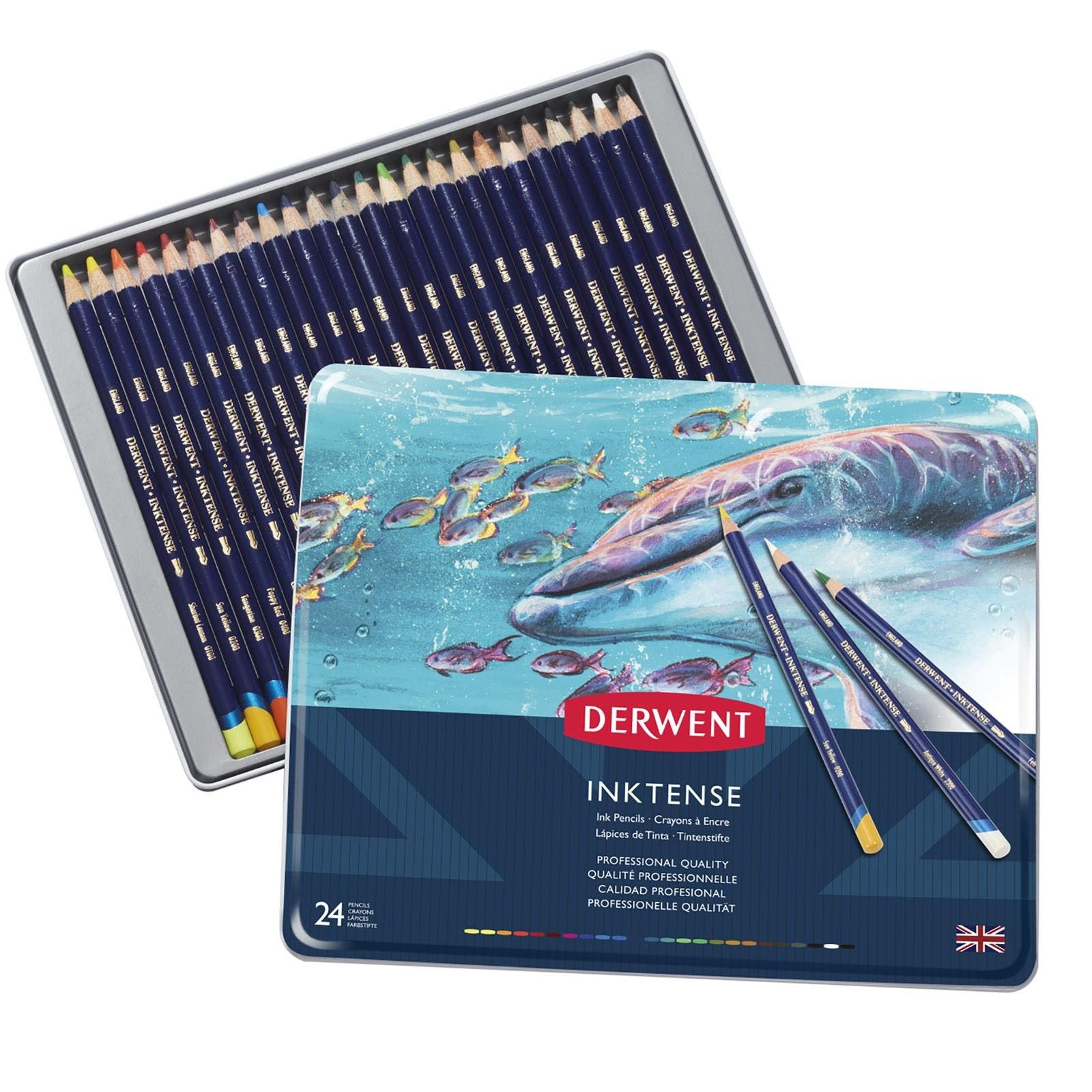 Derwent Inktense 24 Tin