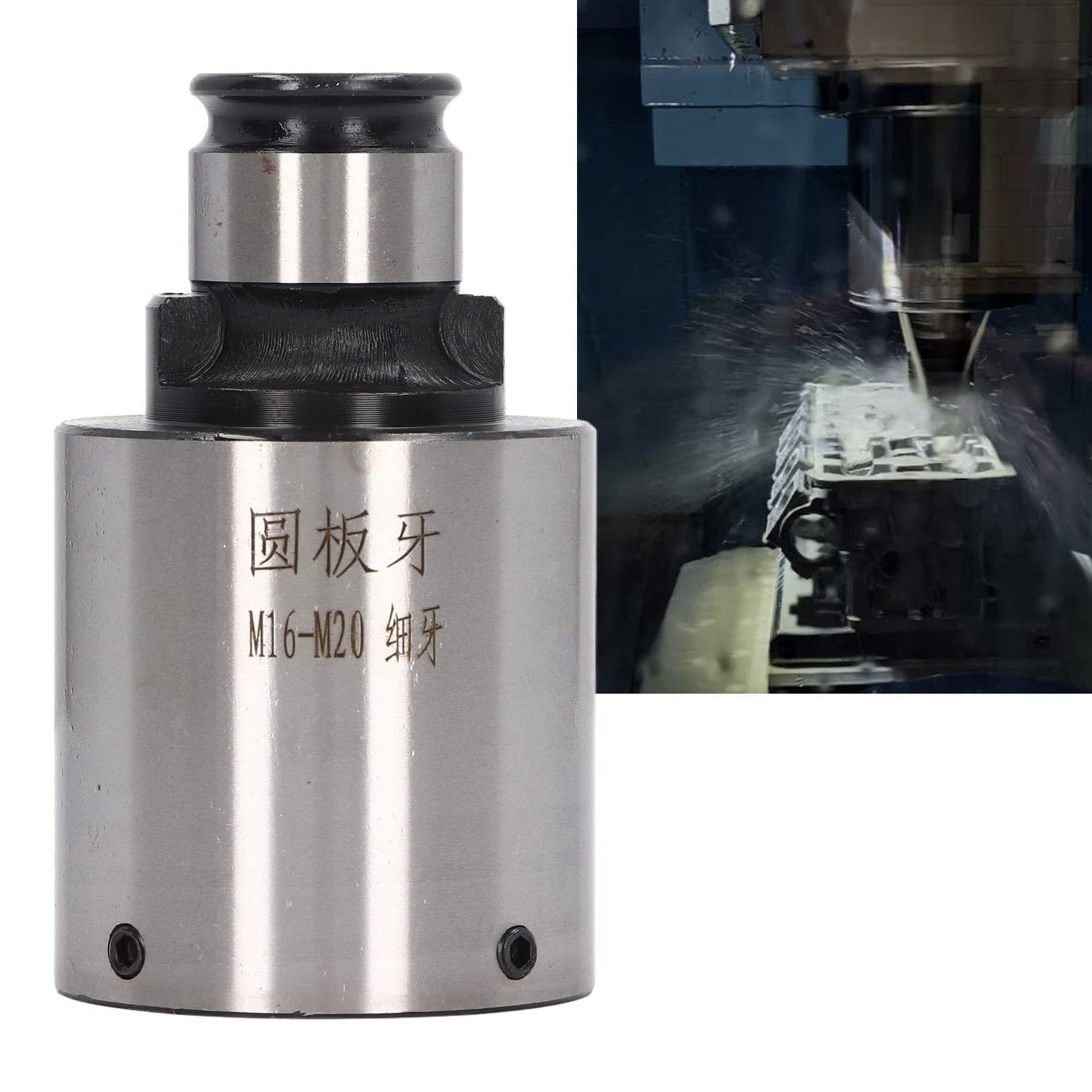 Soporte redondo para terrajas de tamaño estándar, 30 mm de diámetro, resistente a la oxidación, profundidad máxima de 90 mm para máquina de roscar (hilo fino)