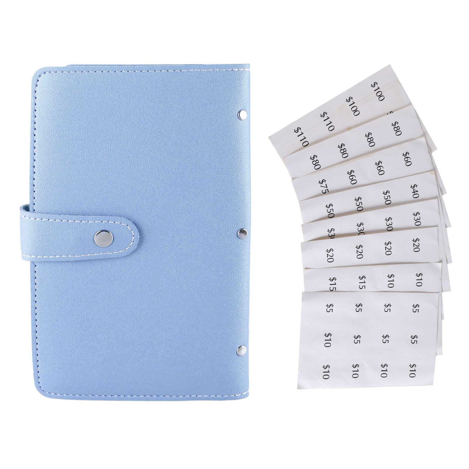 Tsophreniq Budget Planner Transparent Window Designs Saving Goals Journal 96 Grid Envelope Savings Challenge Books Money Saving Motivation
