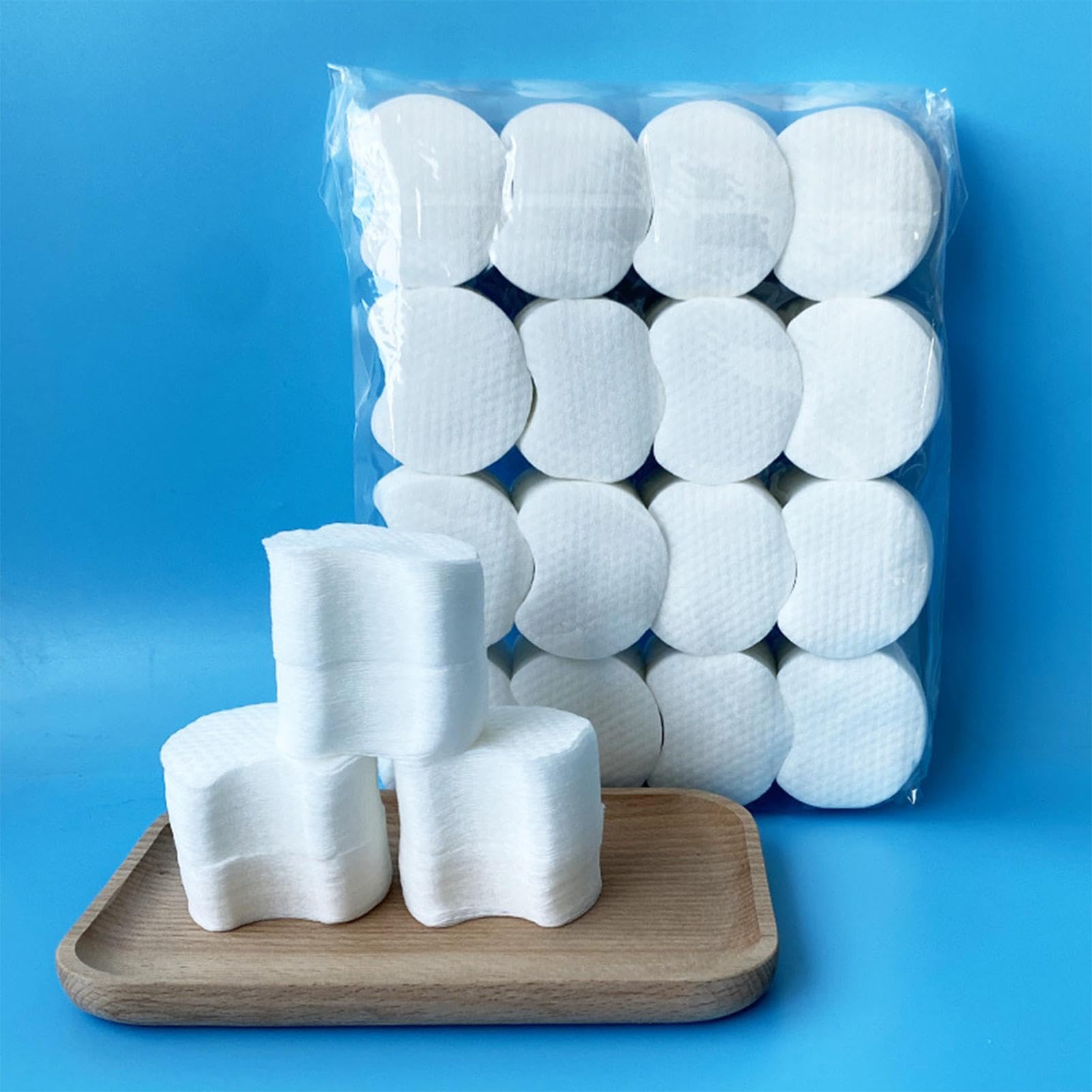 300/600 Pieces Face Pads Cleansing Cotton, Cotton Rounds Facial Pads - Natural Soft Facial Rounds for All Skin Types Travel Friendly Reusable Gentle Daily Care — view 7