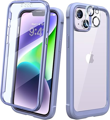 Miniatura 57 de Diaclara Diseñada para funda de iPhone 12 Mini, cuerpo completo resistente con protector de pantalla integrado sensible al tacto antiarañazos, funda
