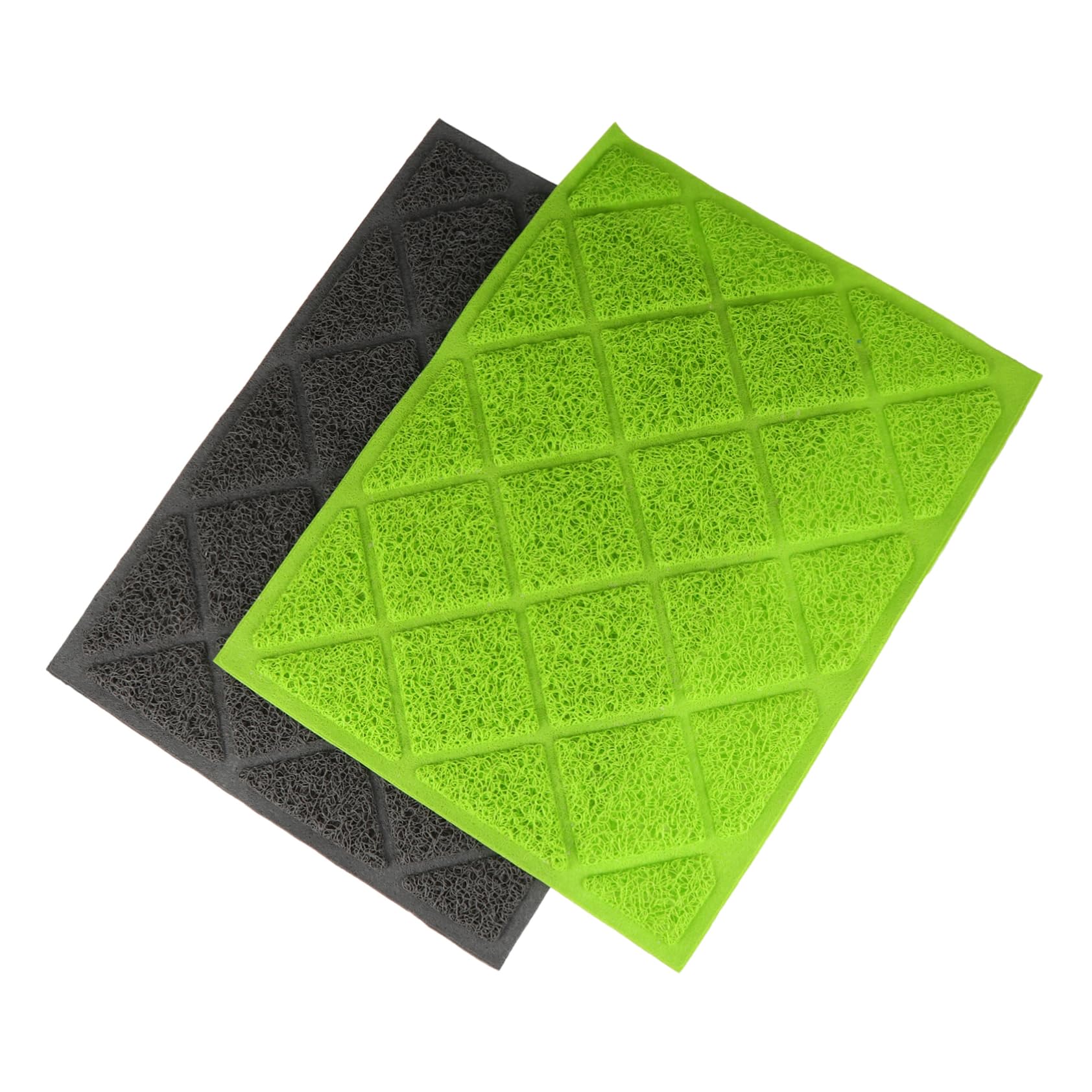 POPETPOP 2Pcs Non Slip Cat Litter Pad Puppy Feeding Pet Food and Water Mat for Cats and Dogs Easy to Durable Floor Mat