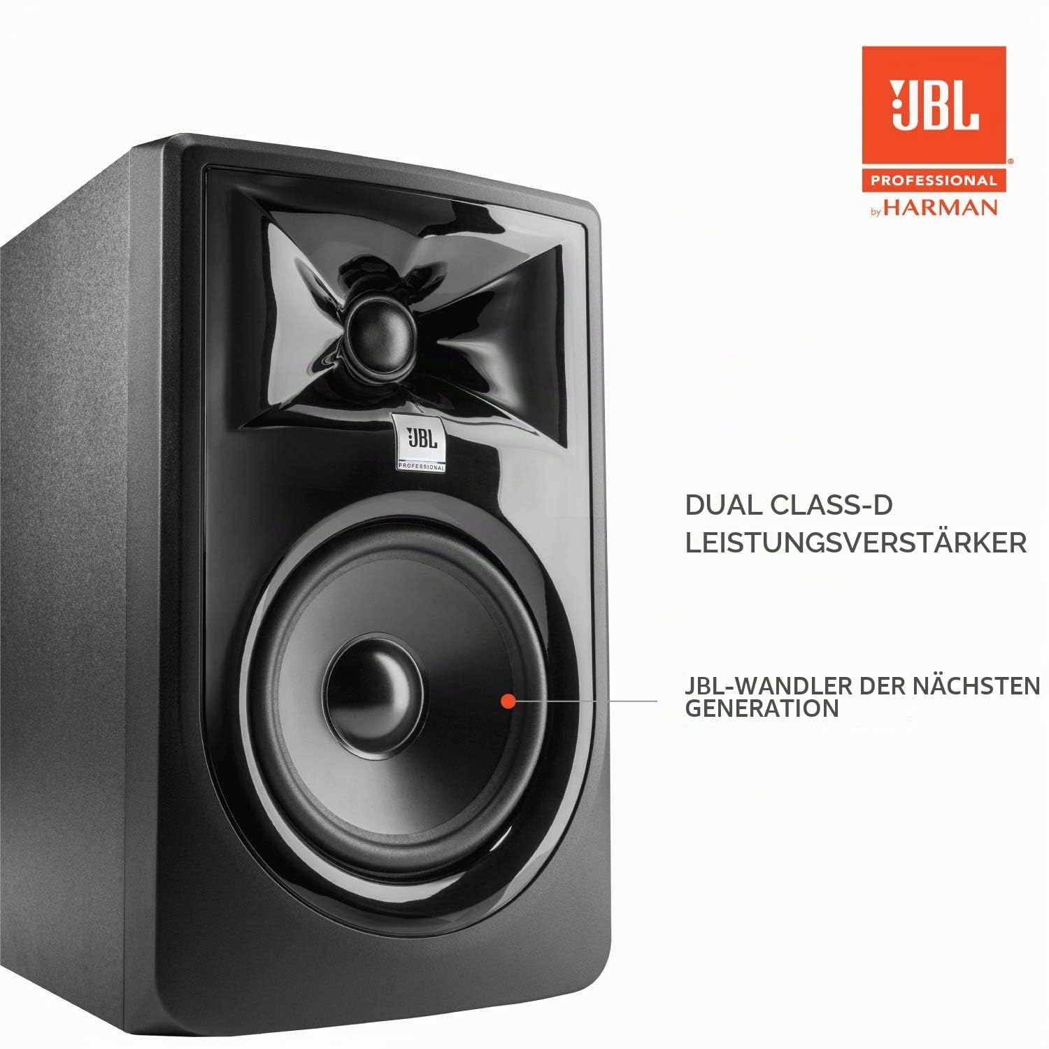 JBL Professional 305P MKII 5 Zoll 2-Wege-Studio-Referenzmonitor mit Stromversorgung