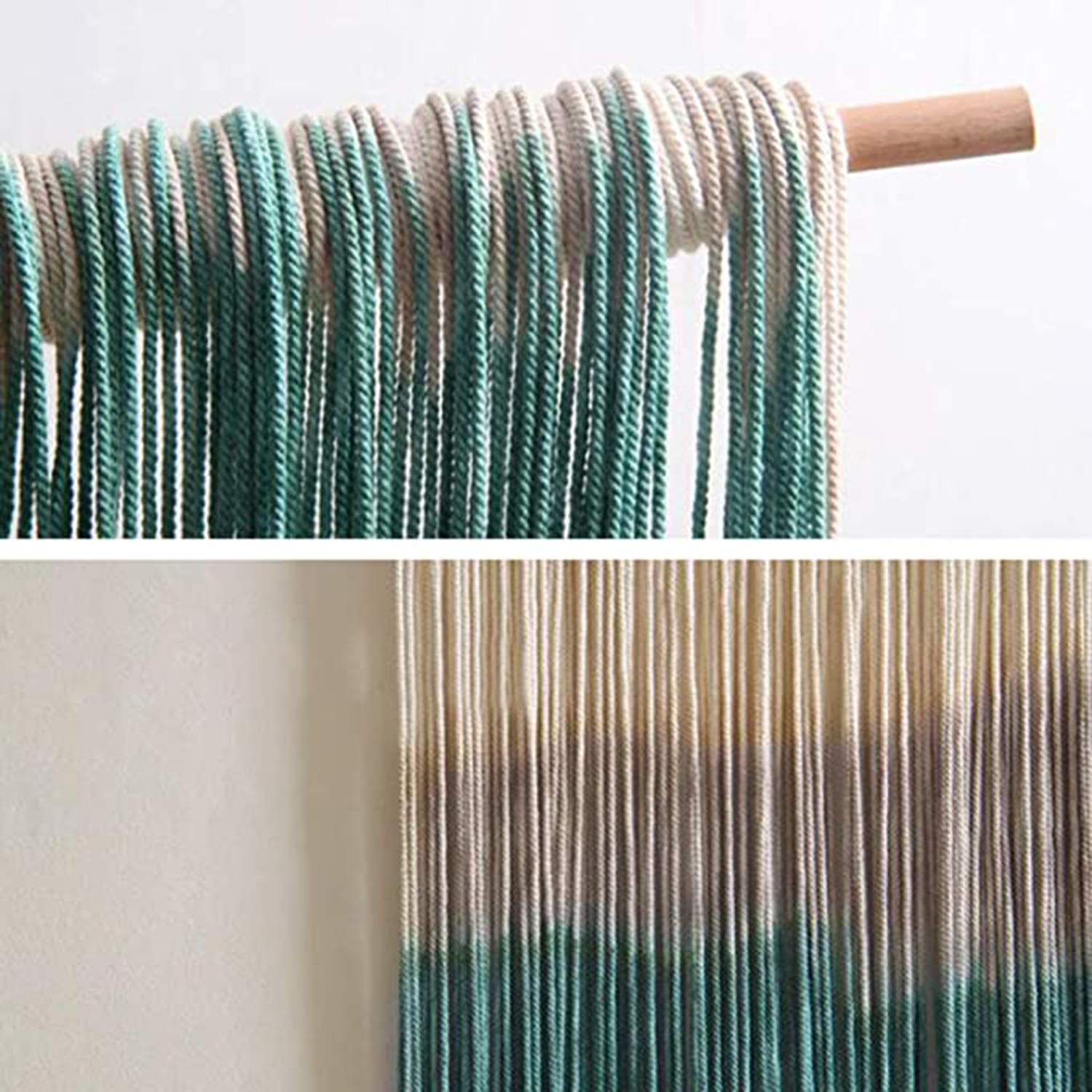 Tapiz de macramé para Colgar en la Pared Hecho a Mano,Tejido de algodón Natural Arte De La Pared Macrame Tapices Pared De Bohemio decoración para el hogar Sala de Estar Dormitorio,60 x 60 CM