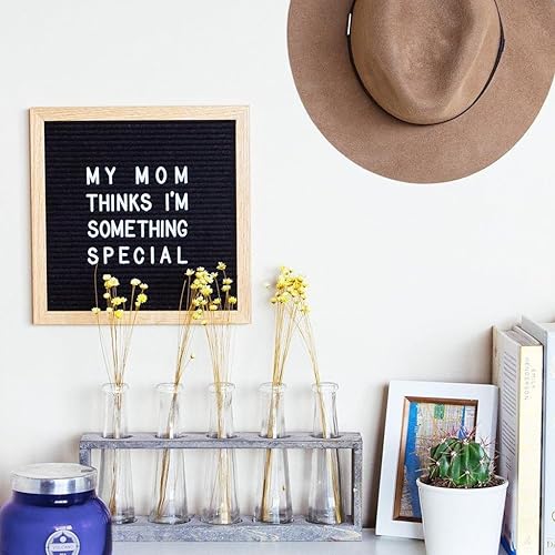 Miniatura 6 de Tablero de letras 10x10, fieltro negro intercambiable, 330 caracteres, incluyendo emojis + bolsa