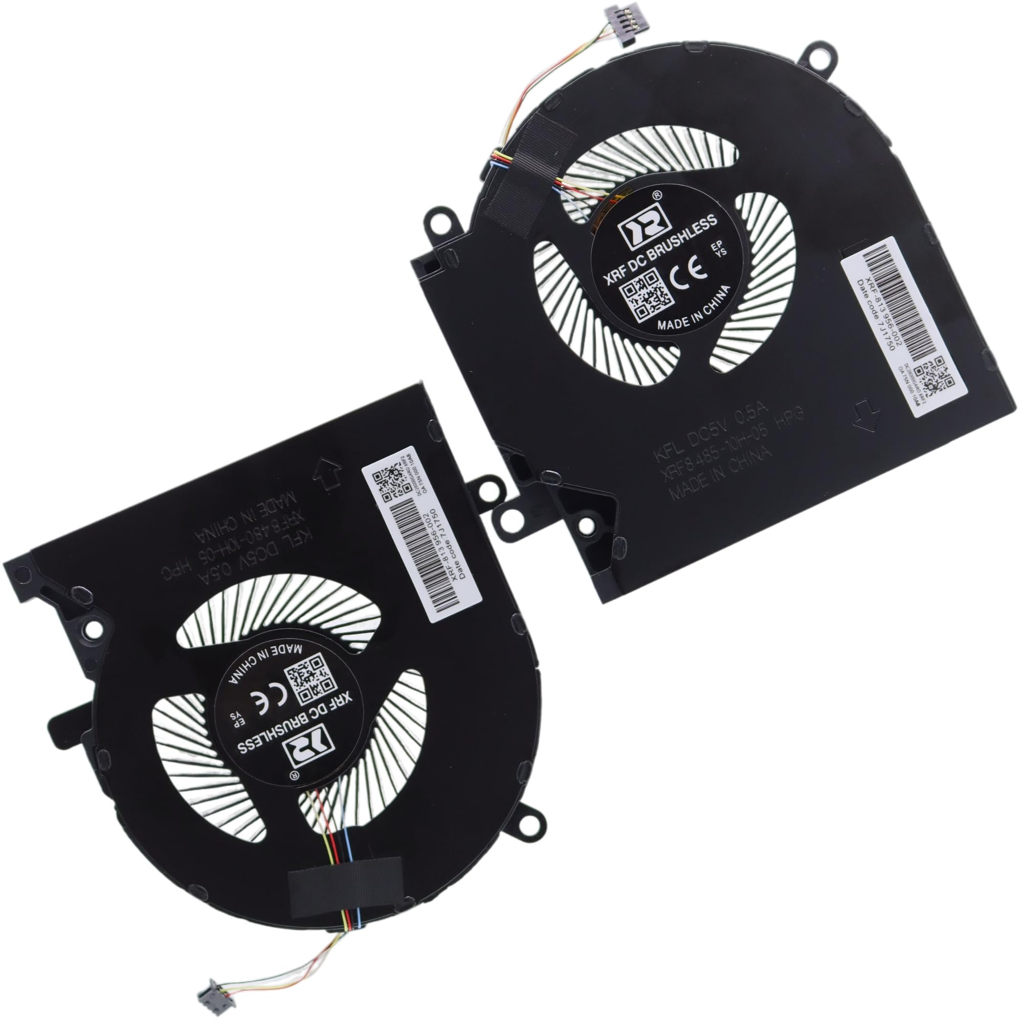 Deal4GO 5V CPU Cooling Fan w/GPU Graphics Fan L98738-001 Replacement for H P Omen 6 15-EK 15-EN 15-EK0018TX 15-EN0001AX (with GTX1650 Graphics)