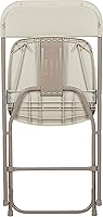 Vista 13 de Flash Furniture Hercules Series Plastic Folding Chair - Beige - 4 Pack 650LB Weight Capacity Comfortable Event Chair-Lightweight Folding Chair