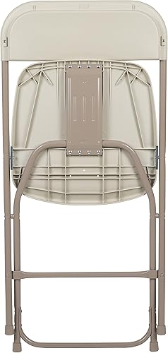 Miniatura 13 de Flash Furniture Series Hercules - Silla plegable de plástico, color beige, paquete de 4, capacidad de peso de 650 libras, cómoda silla para eventos,