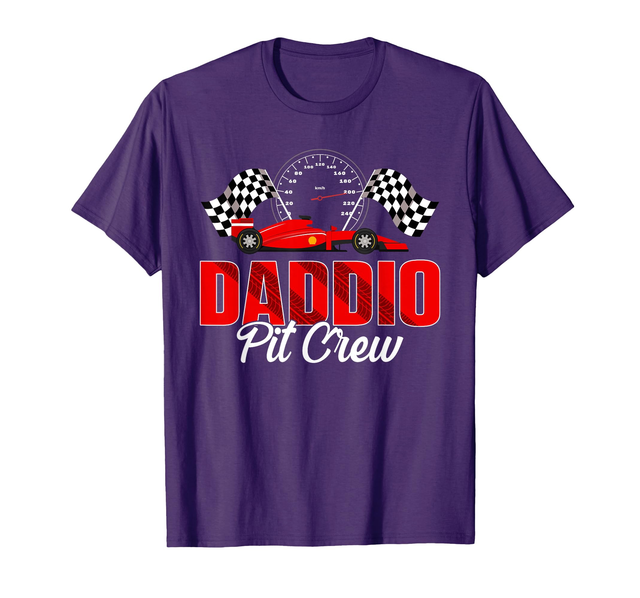 Race Car Birthday Party Racing Family Daddio Pit Crew T-Shirt