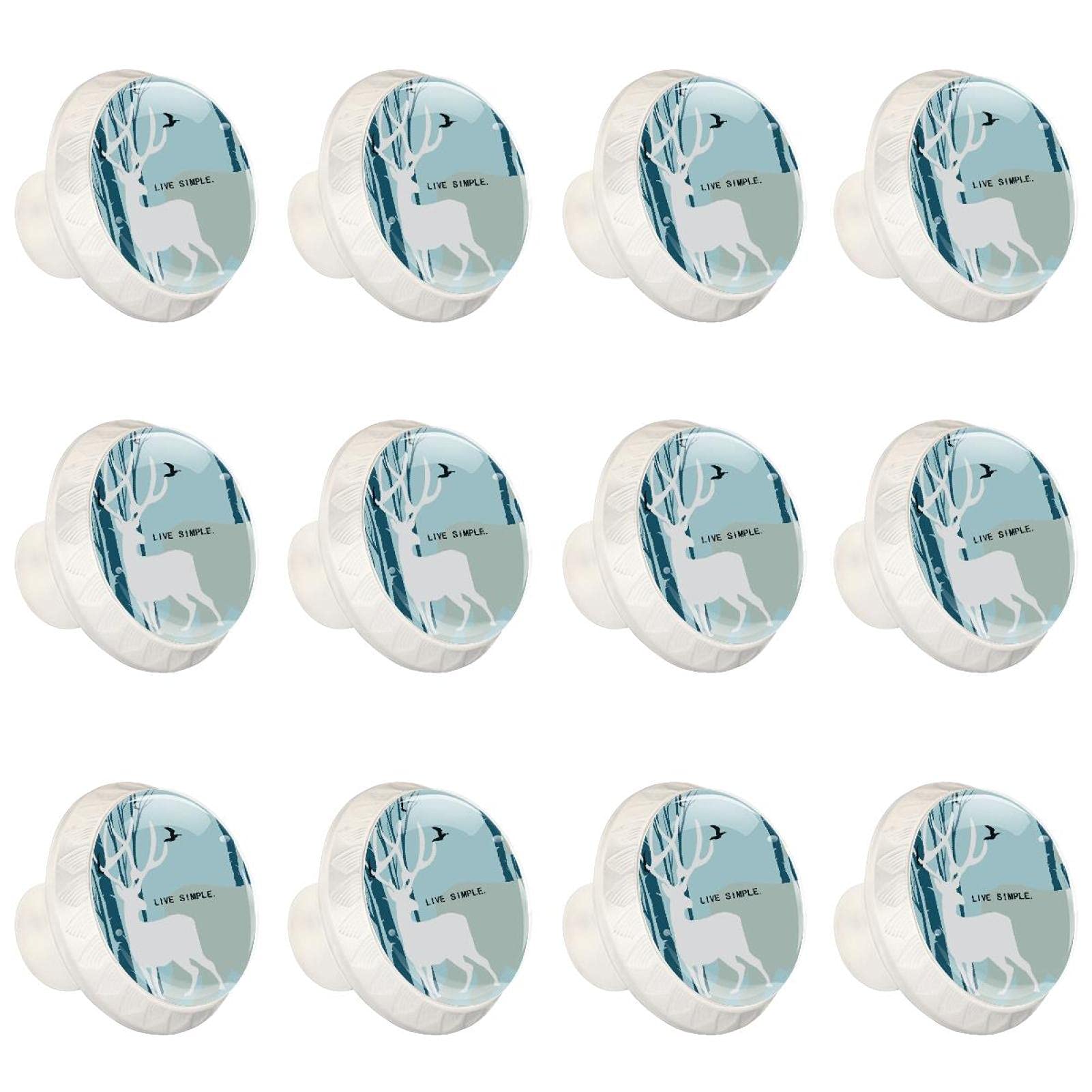 Boutons d'armoires au design épuré de cerf pour des finitions intérieures soignées