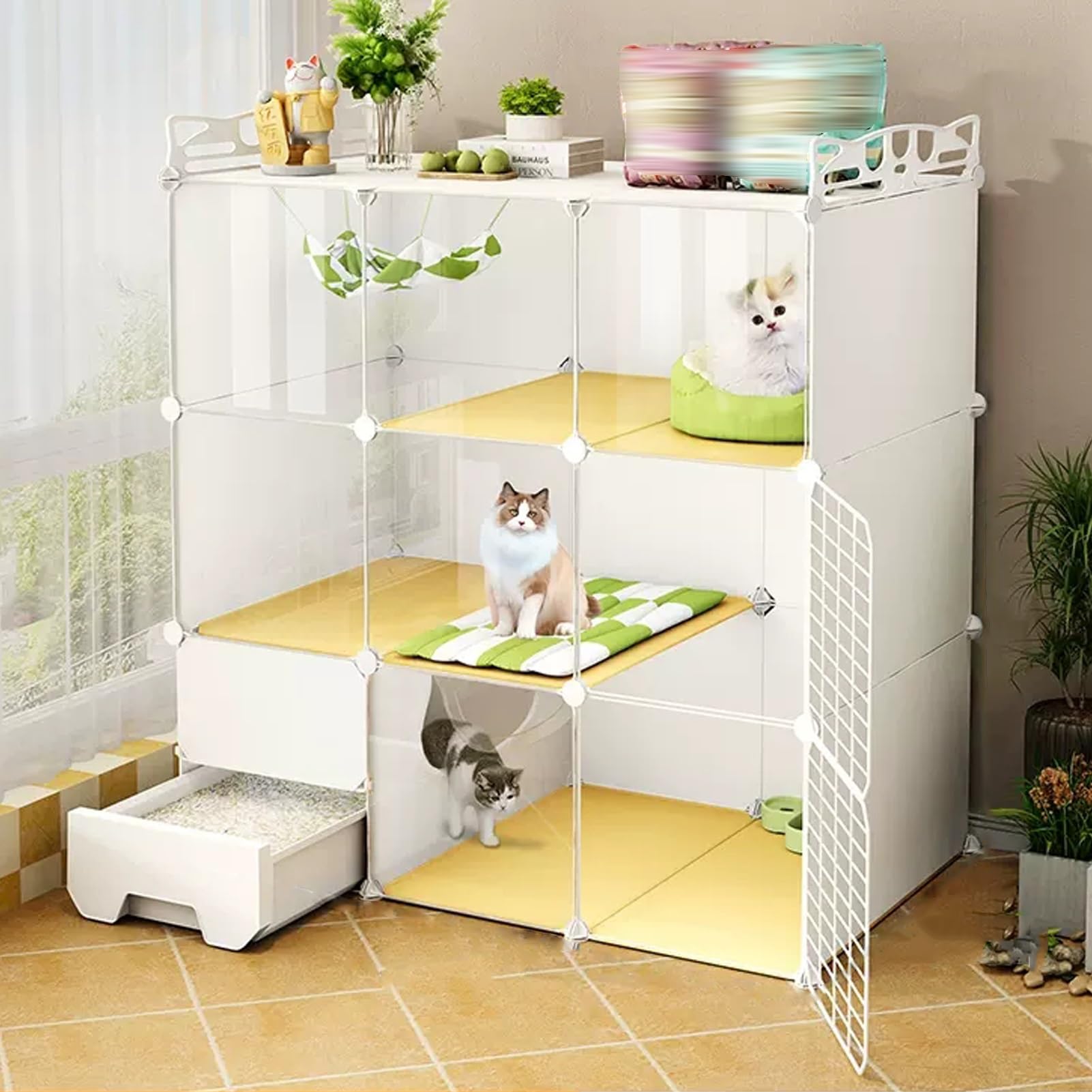 Cage pour chaton à monter soi-même pour créer son petit nid douillet