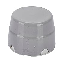 FANTON Scatola di derivazione in ceramica Ø 80 mm colore grigio vintage per impianti stile retrò cassetta rotonda in porcellana 84033GR