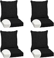 Vista 114 de Arden Selections Juego de cojines profundos para exteriores, 24 x 24 pulgadas, resistente al clima, a prueba de lluvia, resistente a la decoloración