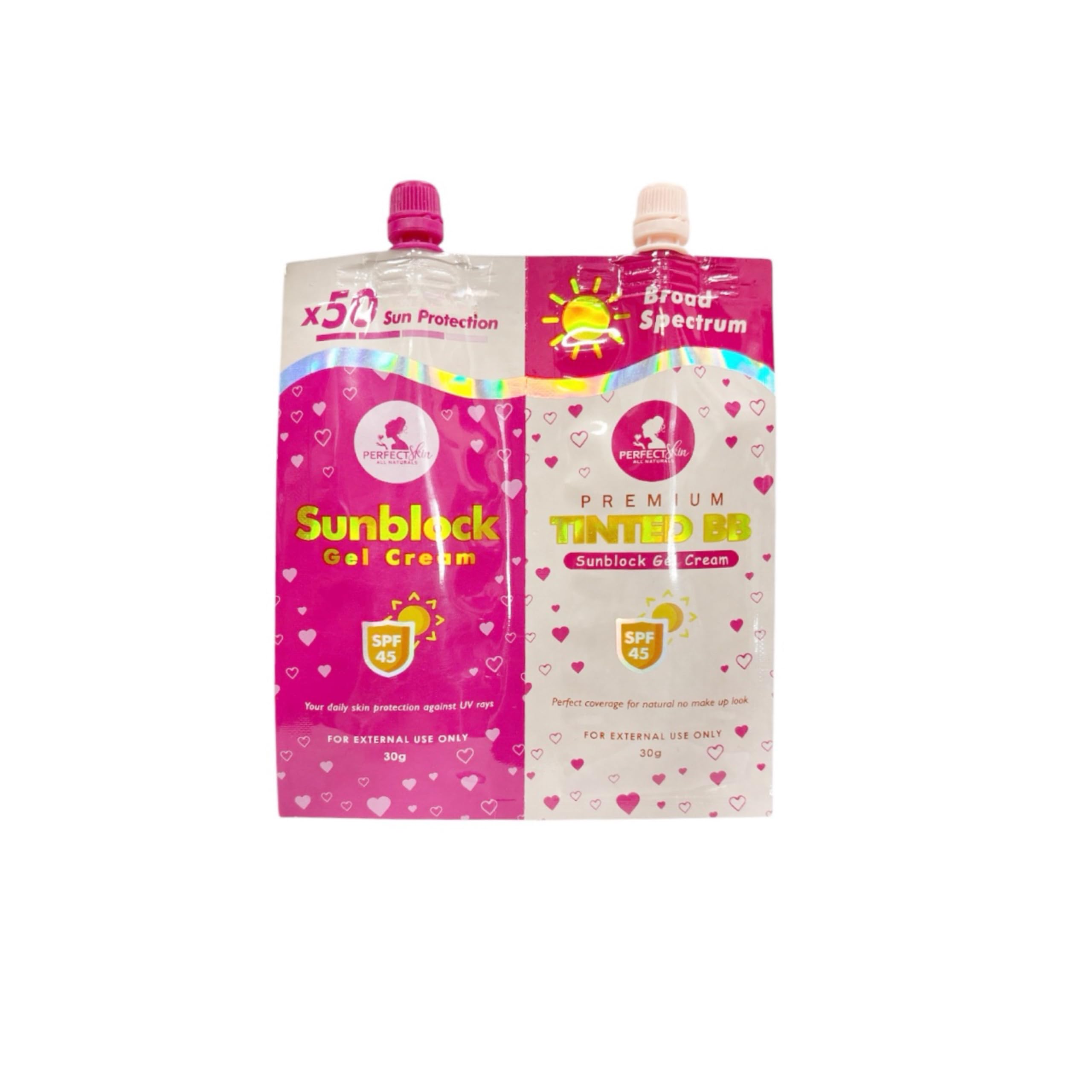 Amazon.com : Perfect Skin Sunblock Gel Cream & Premium Tinted BB