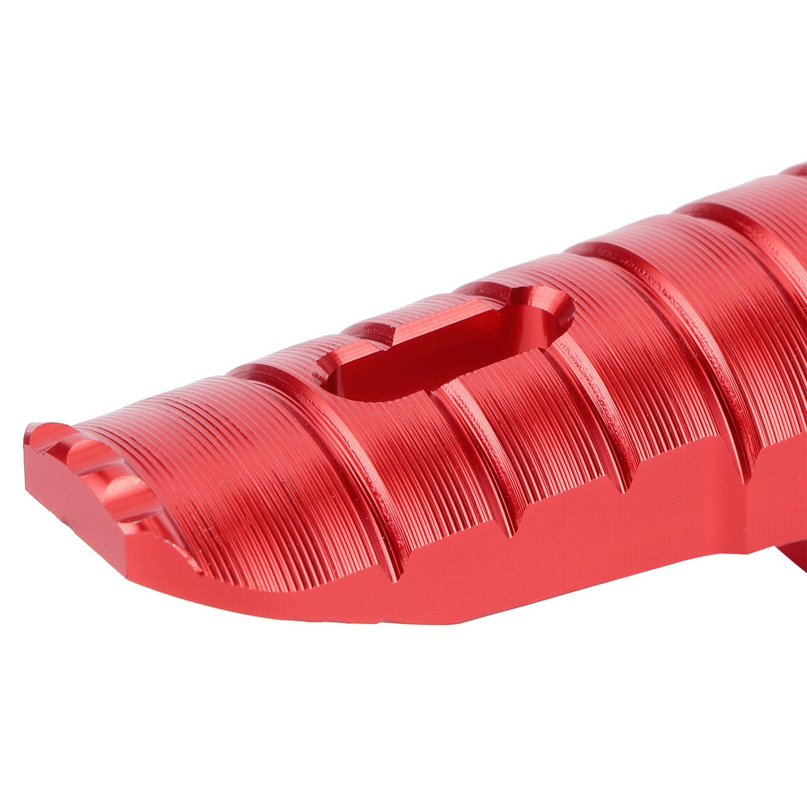 Paires de repose-pieds avant de moto Yctze avant gauche droite pour MT-03 MT-25 MT-07 MT-09 R3 XJ6(rouge)
