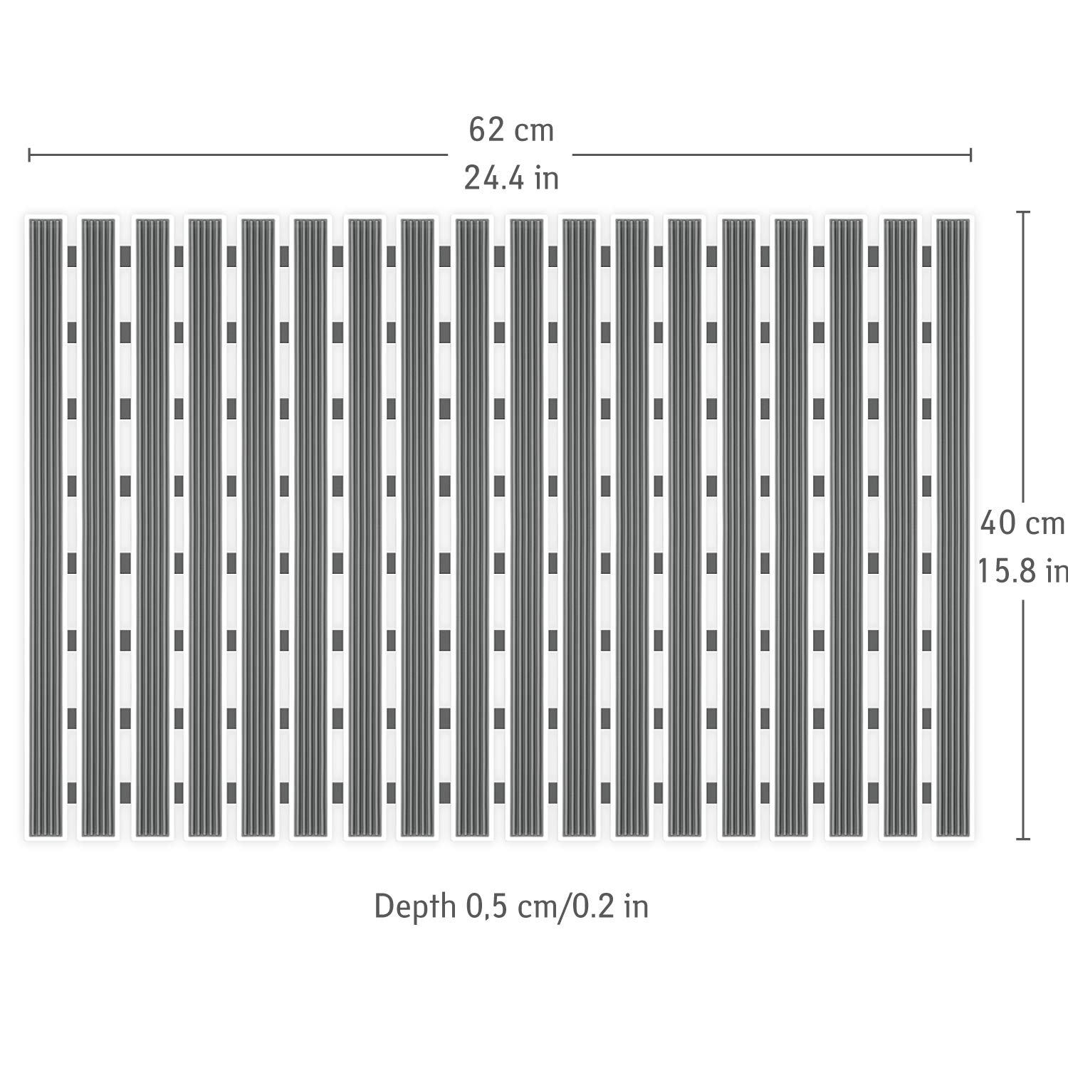 Tatkraft Bond Tapis de Baignoire Antidérapant 62x40cm 126 Ventouses Antifongique