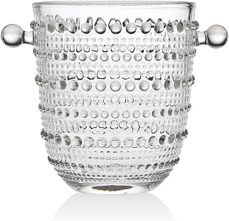 Godinger Lumina Ice Bucket - Elegant 800ml Silver Art Barware, Perfect Gift for Cocktail Lovers