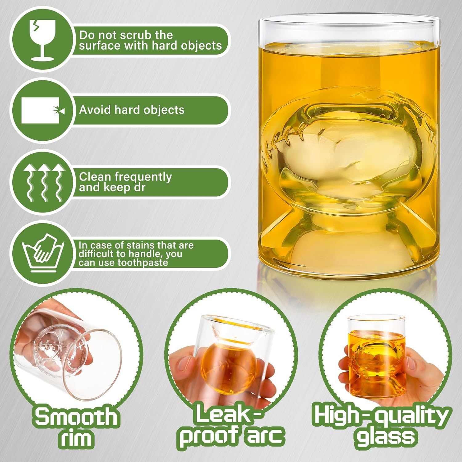 Hoolerry Set of 6 Baseball Coach Gifts 3.4/6.8 oz Baseball Shot Whiskey Glass Gifts for Men Dad Christmas Beer Drinking Glass for Lovers Sports Fans Party Drinking Whiskey Liquor Wine - Image 3