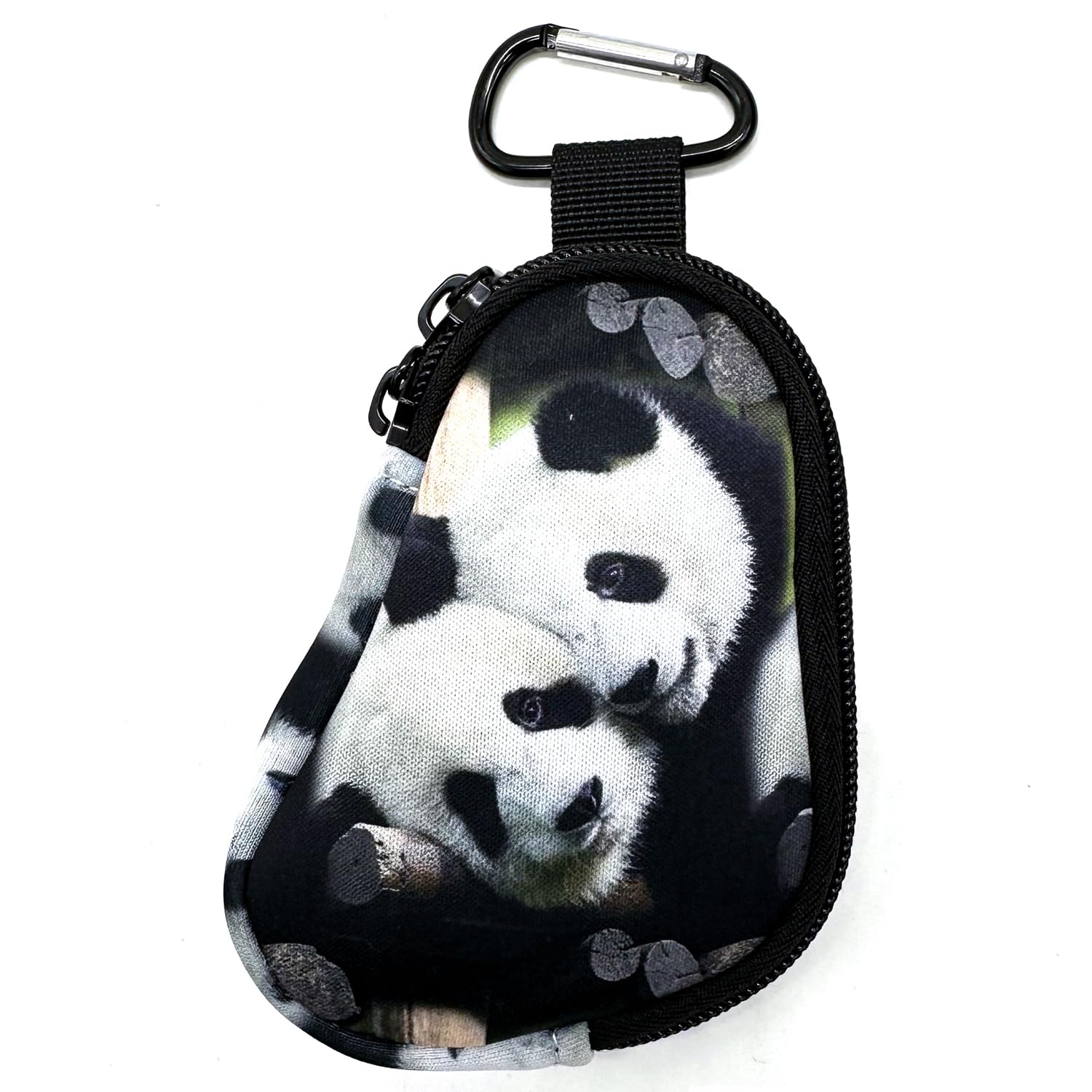 Wanty Asthma Inhaler Holder Neoprene Protective Portable Carrying Bag Travel Inhaler Mini Case Sleeve for L-Shaped Inhaler, Inhaler Not Included (Panda)