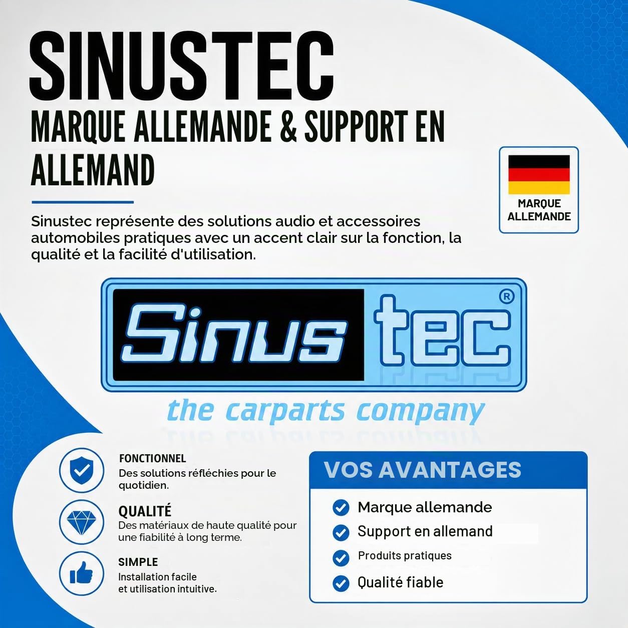 Sinustec ST-165 Enceintes Système 2 Voies [16 cm]