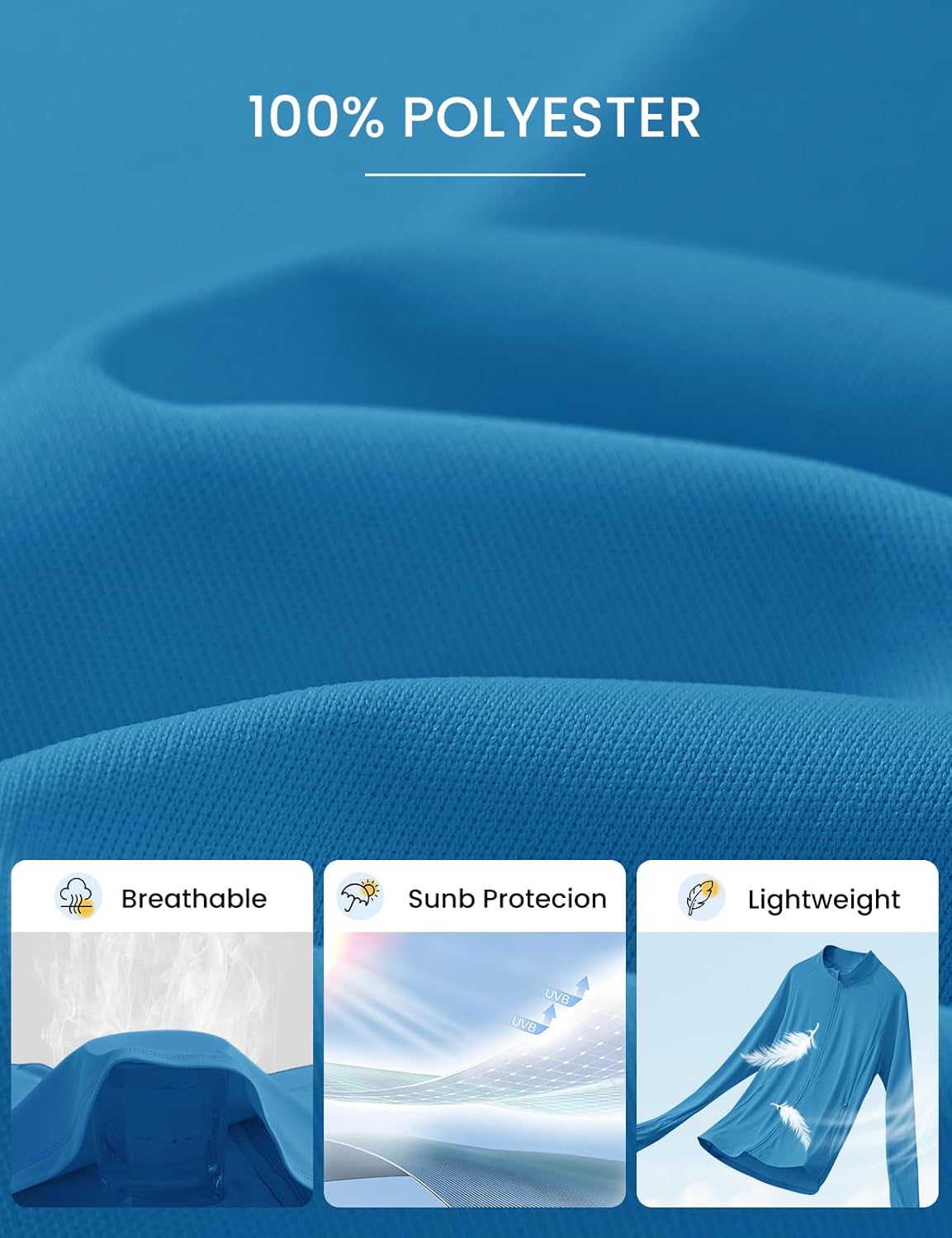 Rdruko Women's UPF 50+ Lightweight Athletic Jackets Sun Protection Full Zip Long Sleeve Packable Workout Shirts Running