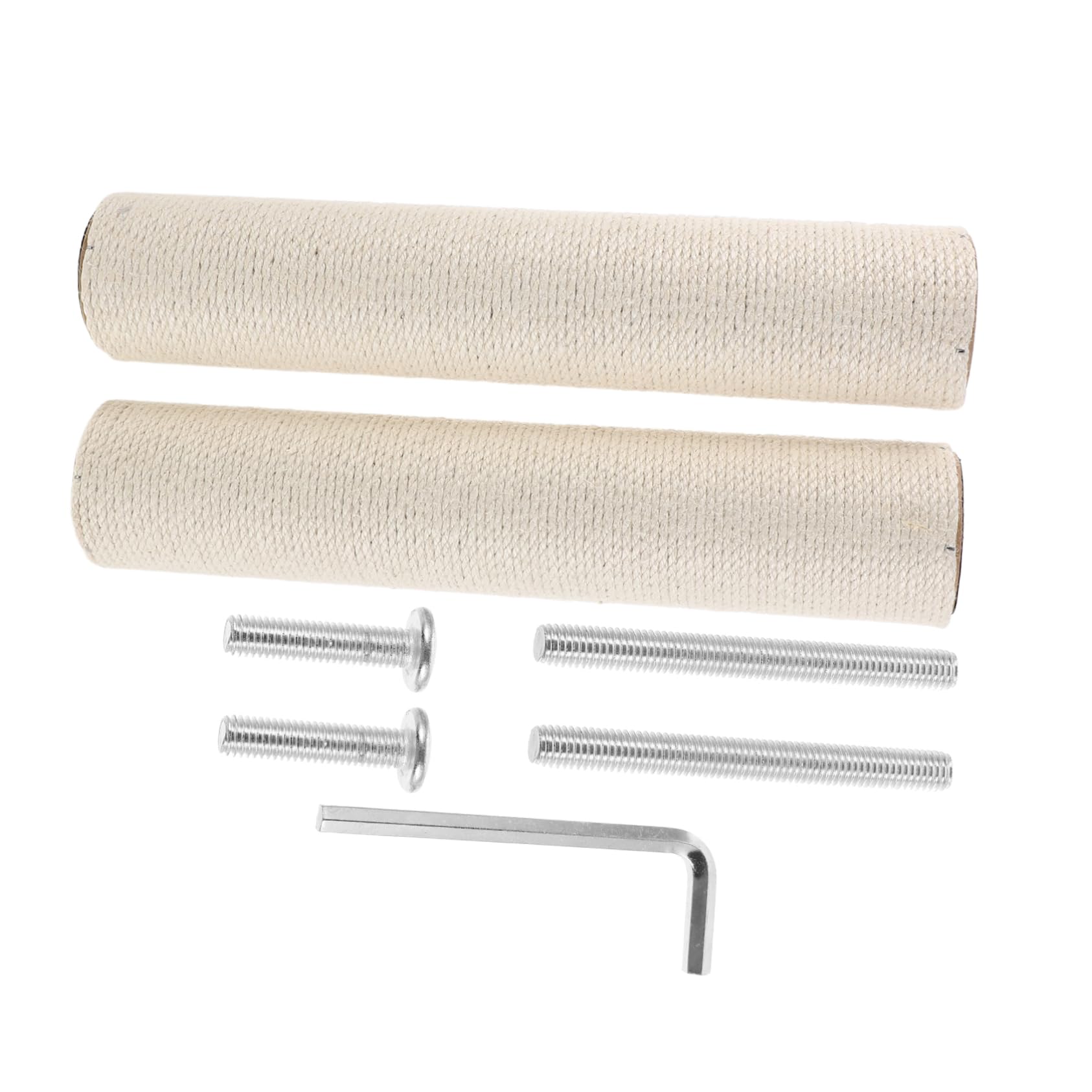TOYANDONA Pieza de Reemplazo de Cuerda de Sisal para Árbol de Gatos, Cuerda Resistente con Tornillos para Rascadores de Mascotas