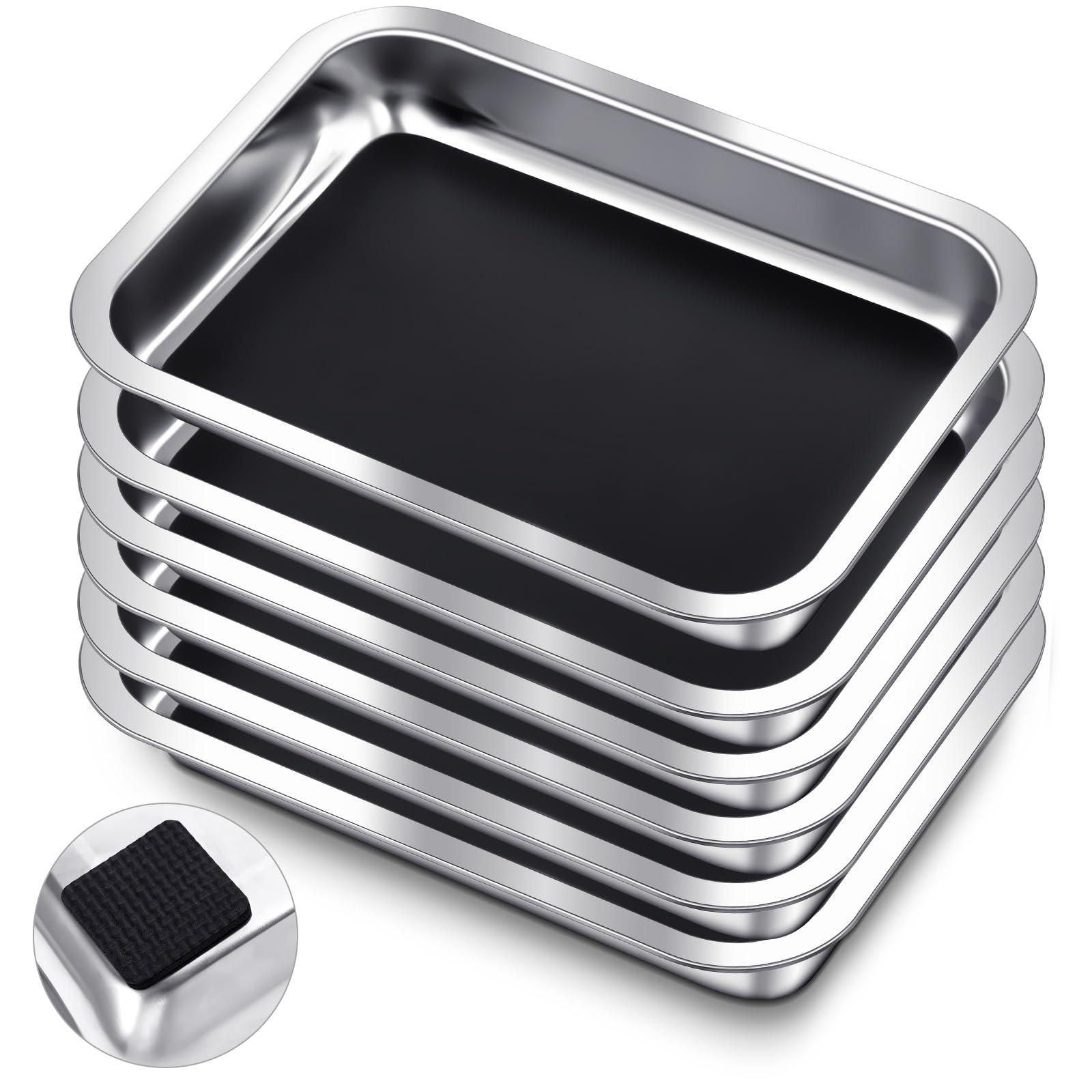 Conelist 8 Set 12.2 x 8.27 Inch Dissection Pan with Wax, Black — Amazon image 9